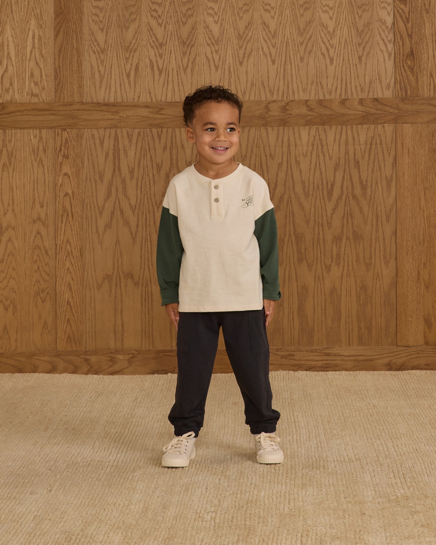 Relaxed Long Sleeve Henley || Chase Your Dreams - Rylee + Cru | Kids Clothes | Trendy Baby Clothes | Modern Infant Outfits |