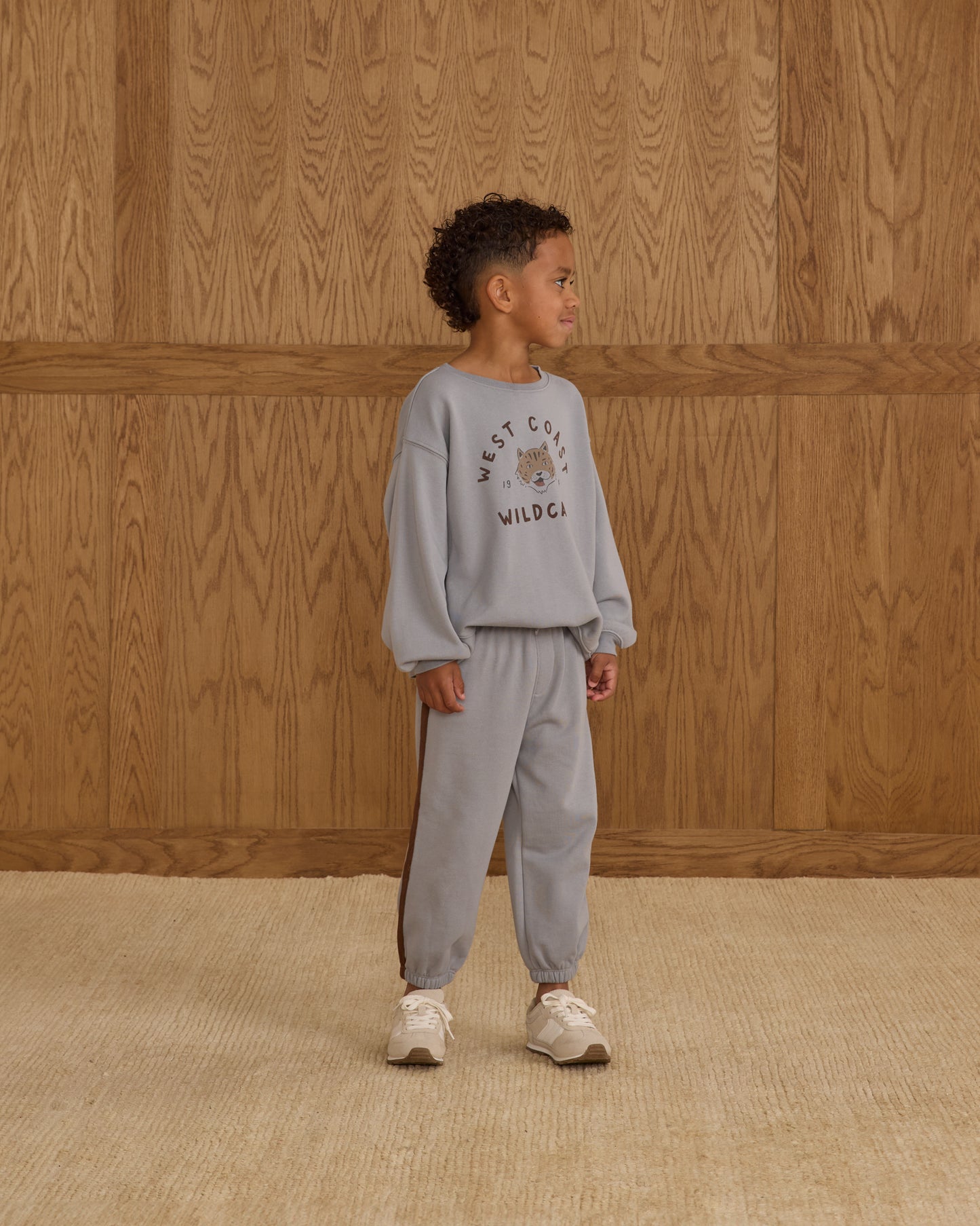 Relaxed Jogger || Dusty Blue - Rylee + Cru | Kids Clothes | Trendy Baby Clothes | Modern Infant Outfits |