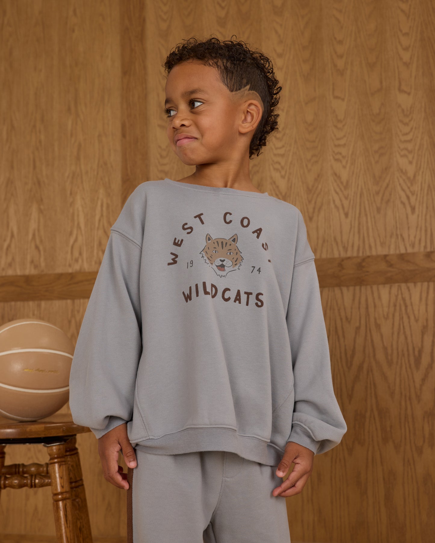 Oversized Sweatshirt || Wildcats - Rylee + Cru | Kids Clothes | Trendy Baby Clothes | Modern Infant Outfits |