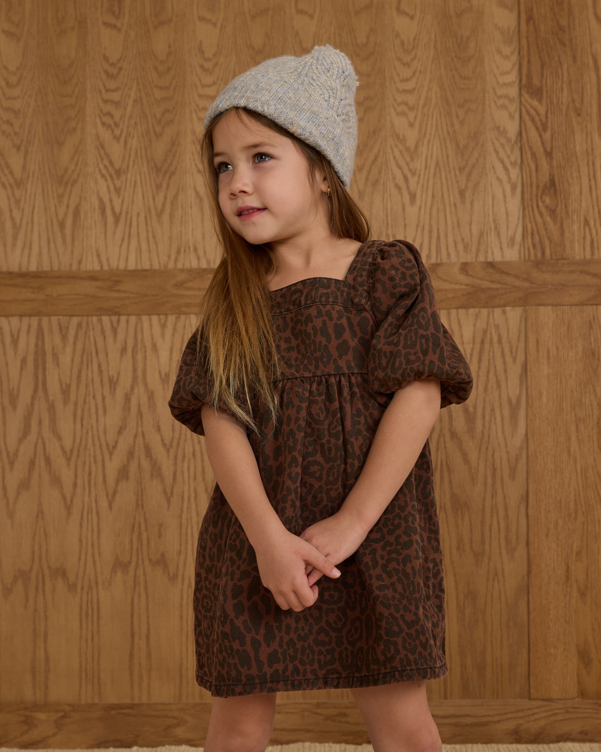 Gretta Babydoll Dress || Leopard - Rylee + Cru | Kids Clothes | Trendy Baby Clothes | Modern Infant Outfits |