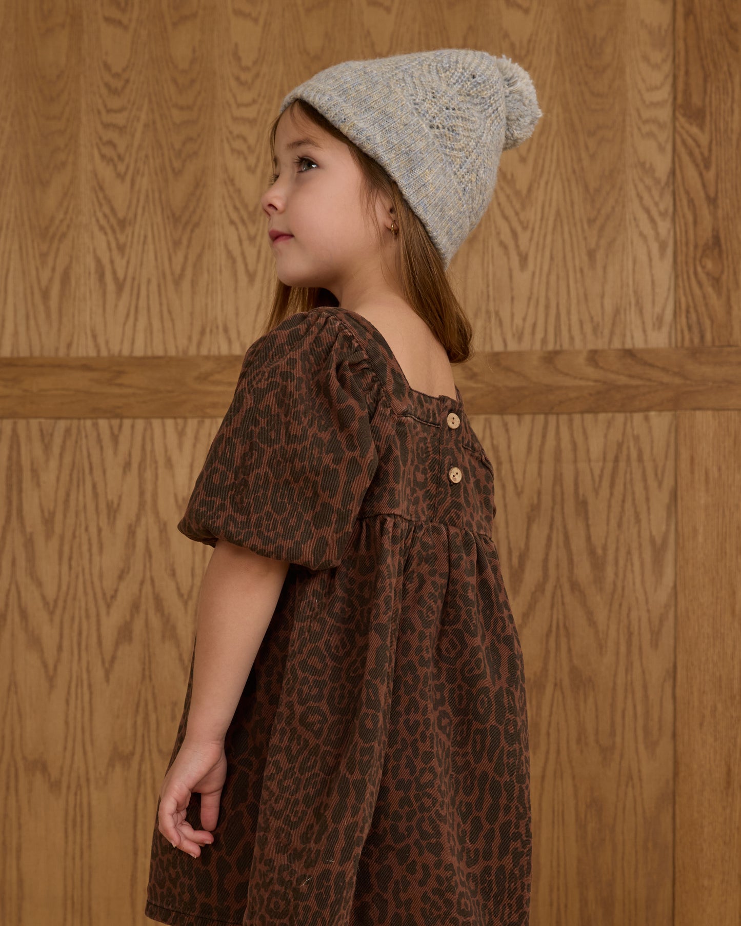 Gretta Babydoll Dress || Leopard - Rylee + Cru | Kids Clothes | Trendy Baby Clothes | Modern Infant Outfits |
