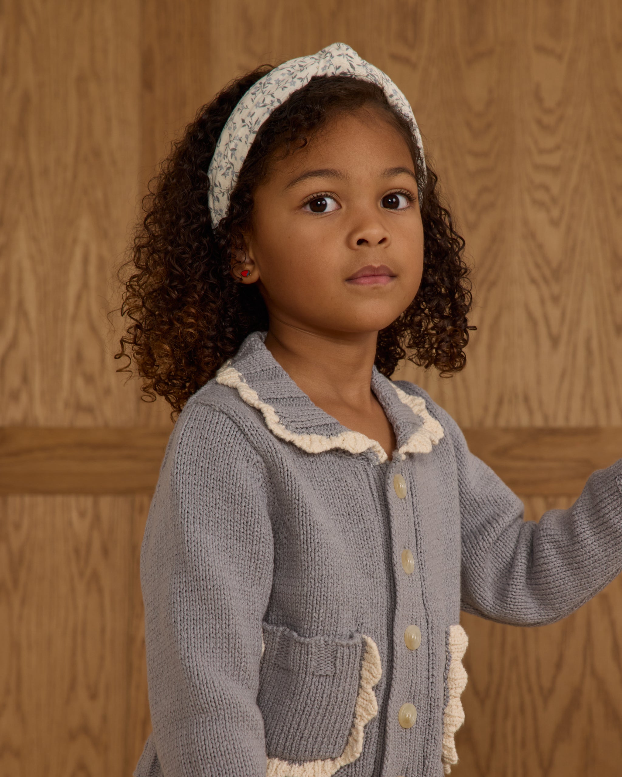 Scallop Cardigan || Dusty Blue - Rylee + Cru | Kids Clothes | Trendy Baby Clothes | Modern Infant Outfits |