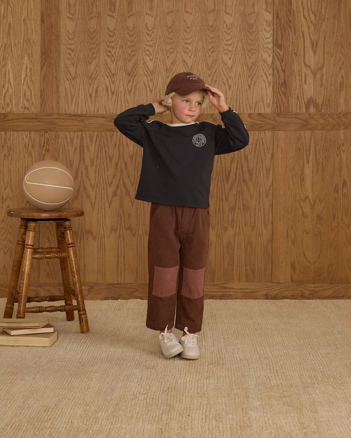 Jersey Long Sleeve Tee || Black - Rylee + Cru | Kids Clothes | Trendy Baby Clothes | Modern Infant Outfits |