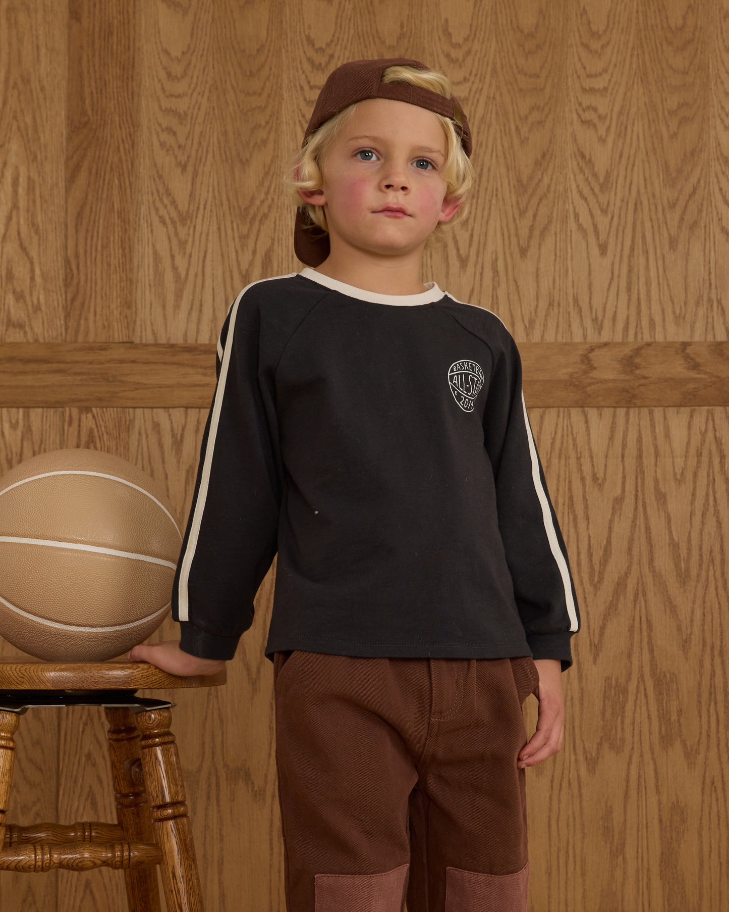 Jersey Long Sleeve Tee || Black - Rylee + Cru | Kids Clothes | Trendy Baby Clothes | Modern Infant Outfits |