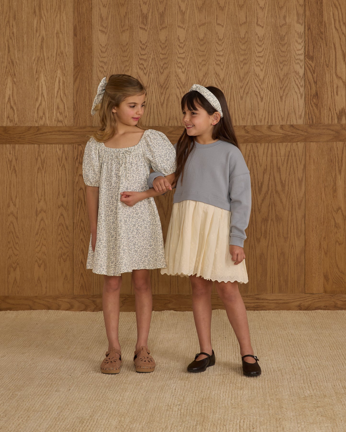 Sweatshirt Dress || Dusty Blue - Rylee + Cru | Kids Clothes | Trendy Baby Clothes | Modern Infant Outfits |