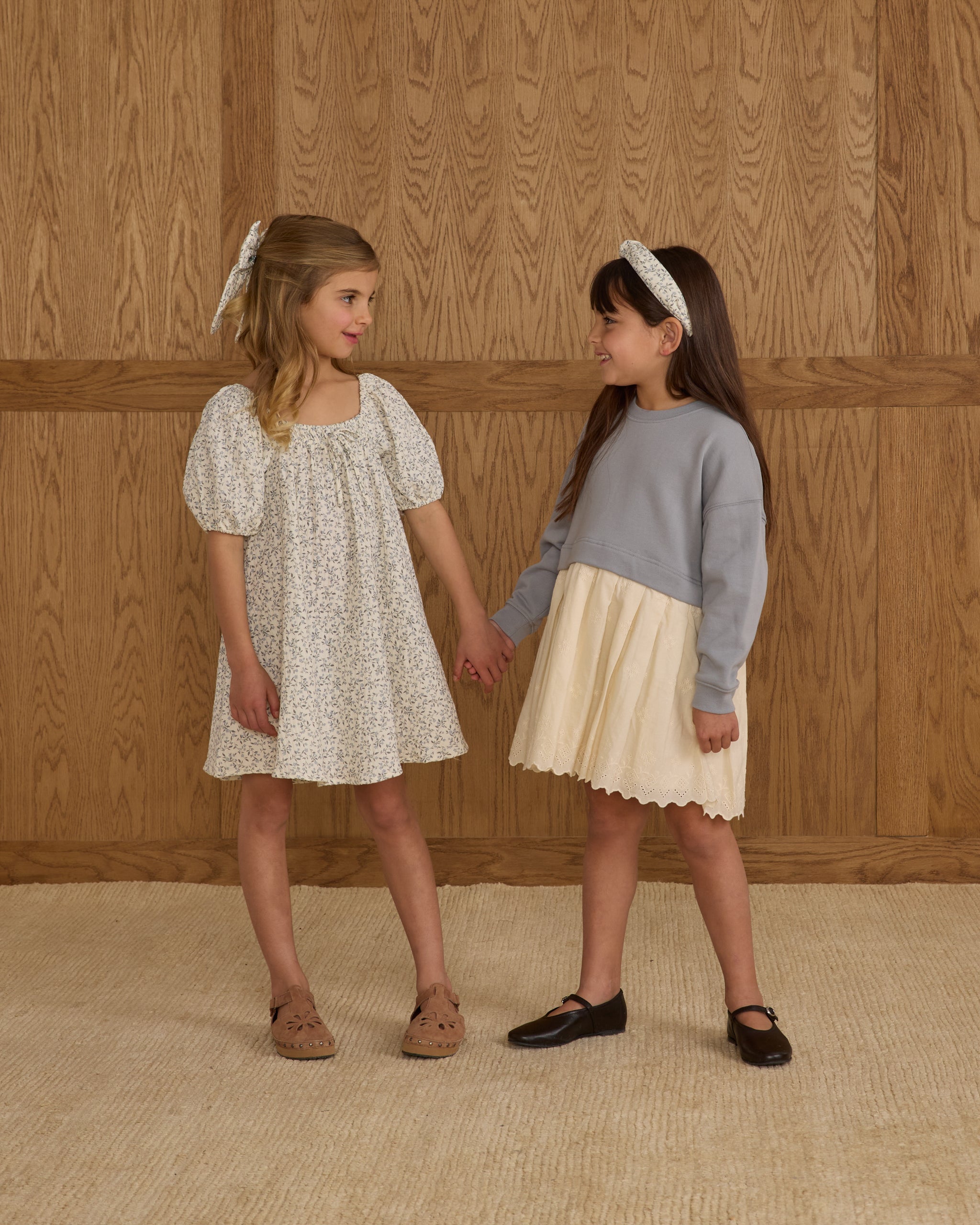 Sweatshirt Dress || Dusty Blue - Rylee + Cru | Kids Clothes | Trendy Baby Clothes | Modern Infant Outfits |