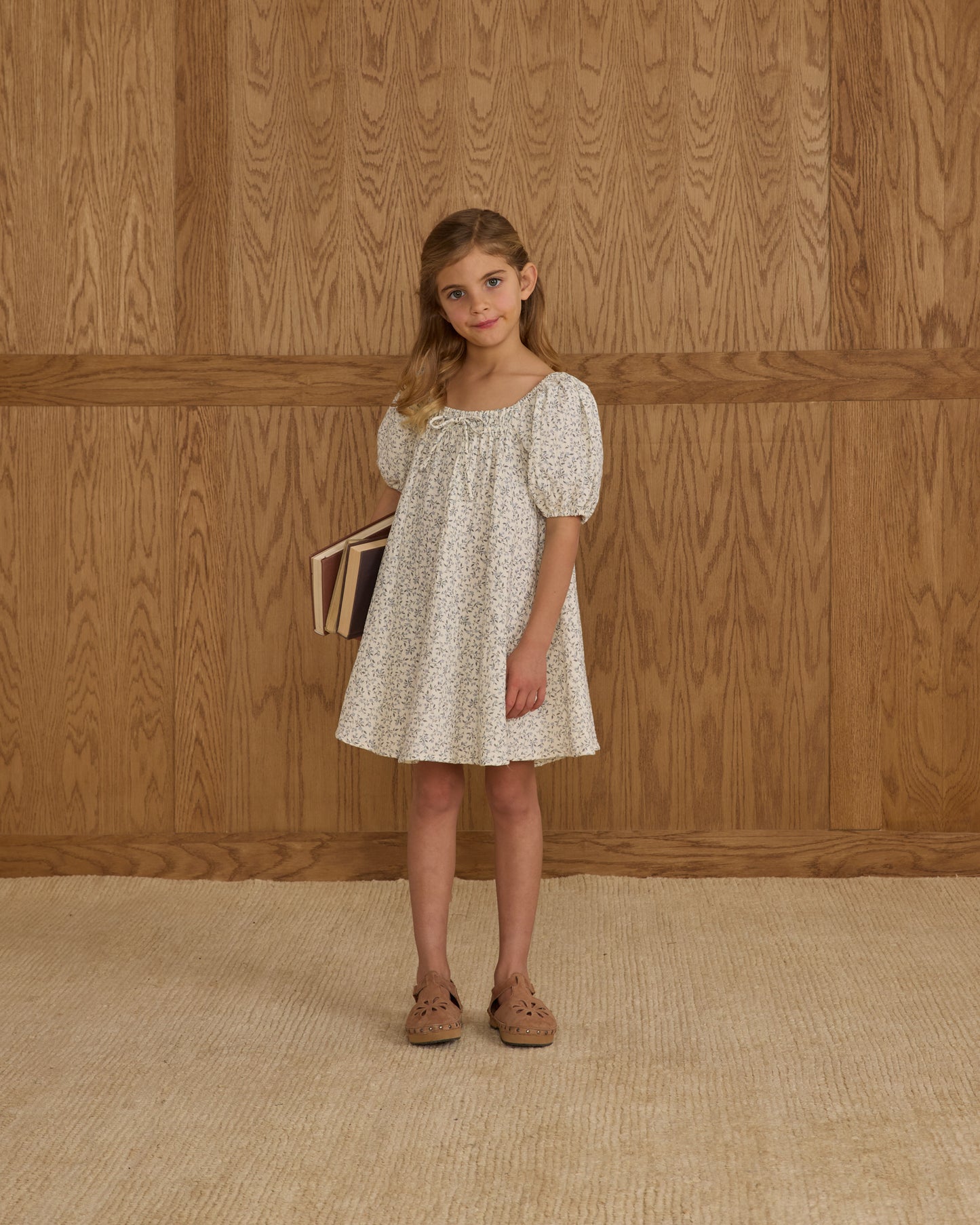 Sabrina Mini Dress || Blue Vines - Rylee + Cru | Kids Clothes | Trendy Baby Clothes | Modern Infant Outfits |