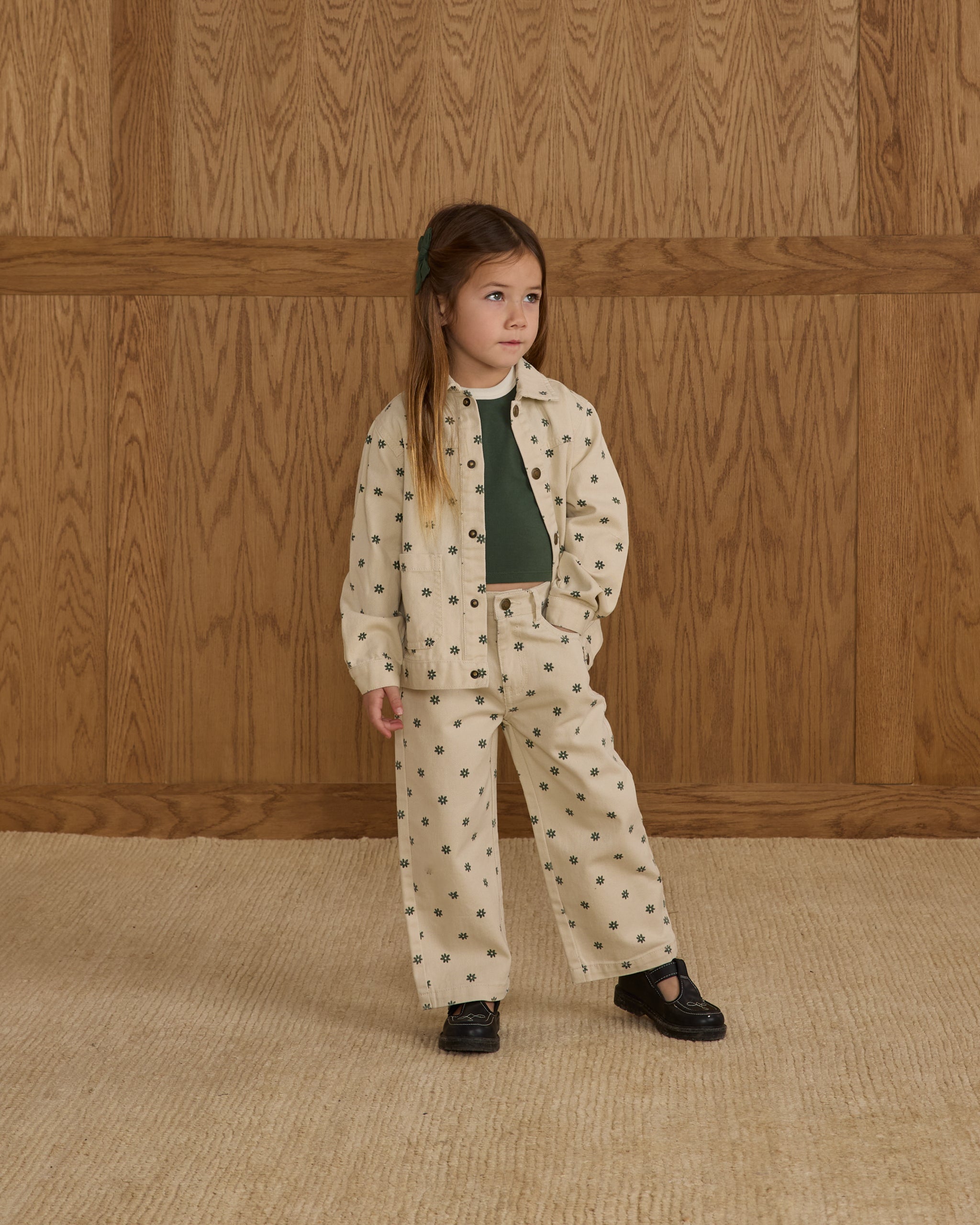 Denim Chore Coat || Mini Daisy - Rylee + Cru | Kids Clothes | Trendy Baby Clothes | Modern Infant Outfits |