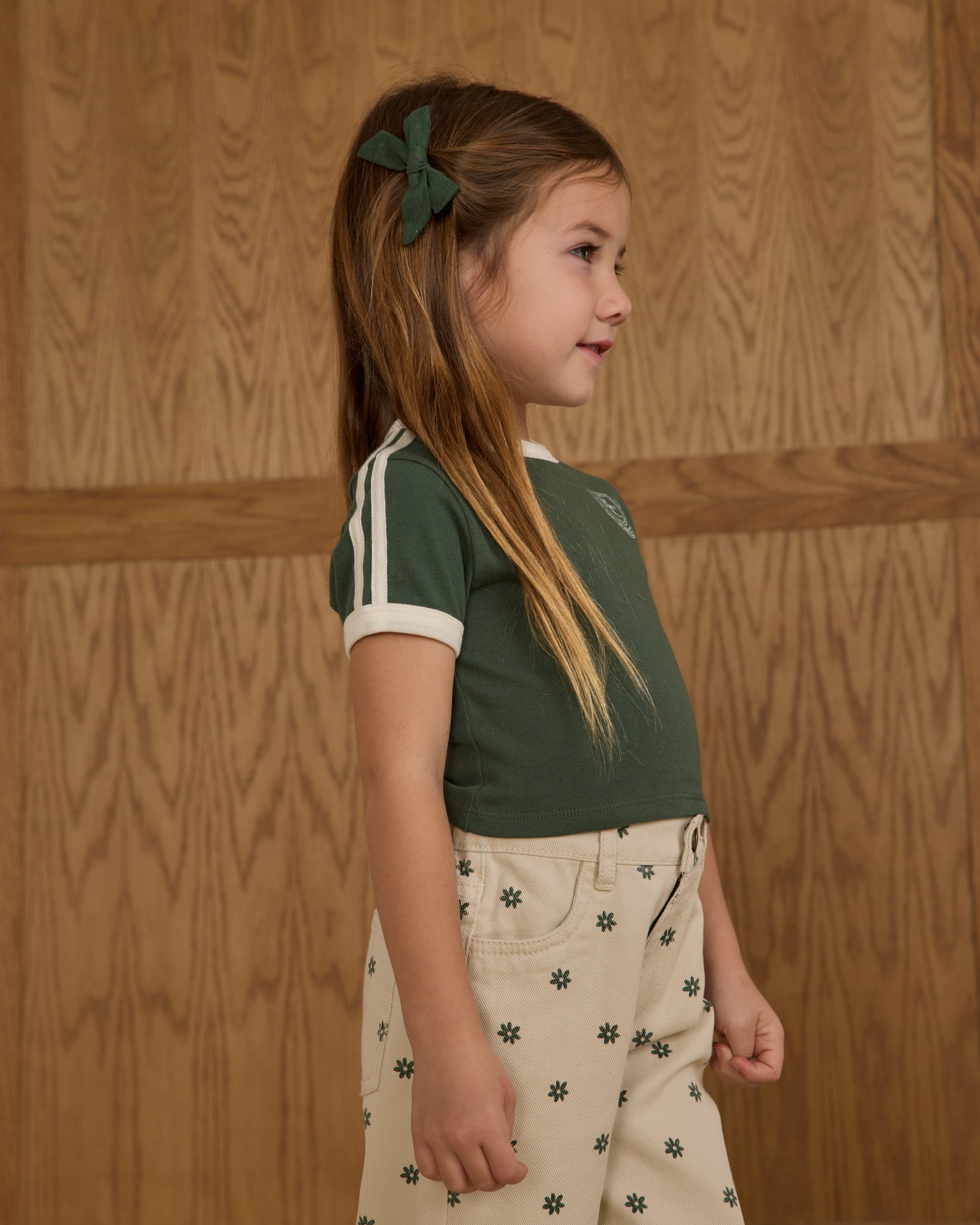 Jersey Tee || Green - Rylee + Cru | Kids Clothes | Trendy Baby Clothes | Modern Infant Outfits |