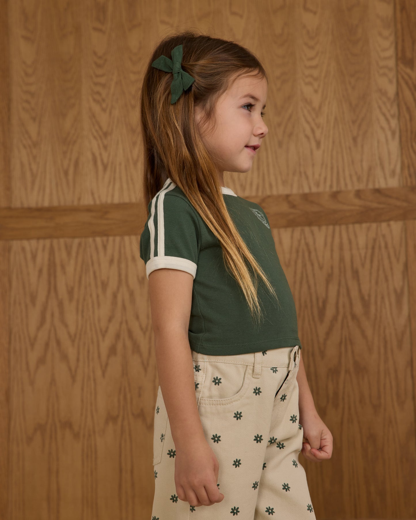 Bows, Set of 2 || Green - Rylee + Cru | Kids Clothes | Trendy Baby Clothes | Modern Infant Outfits |