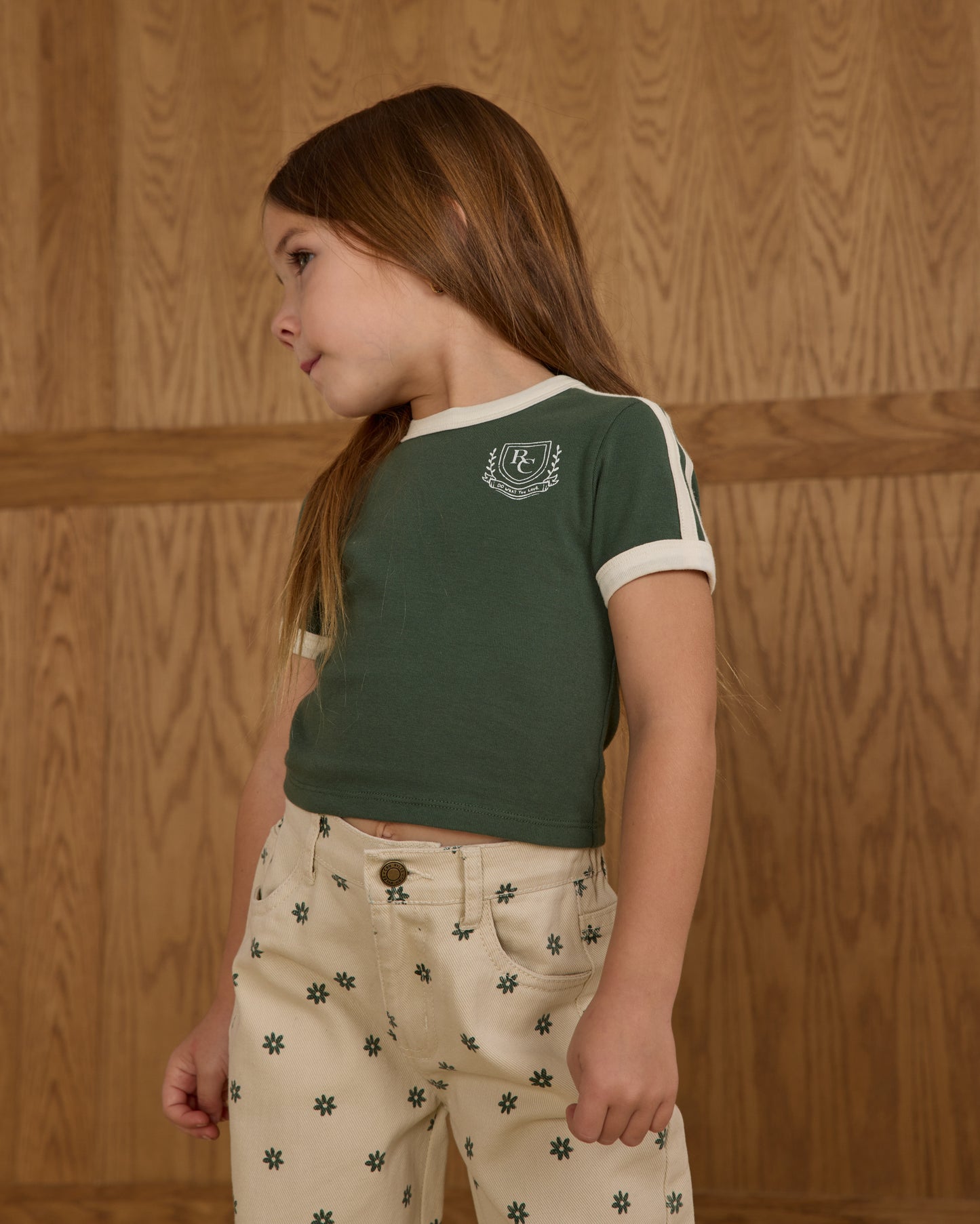 Jersey Tee || Green - Rylee + Cru | Kids Clothes | Trendy Baby Clothes | Modern Infant Outfits |