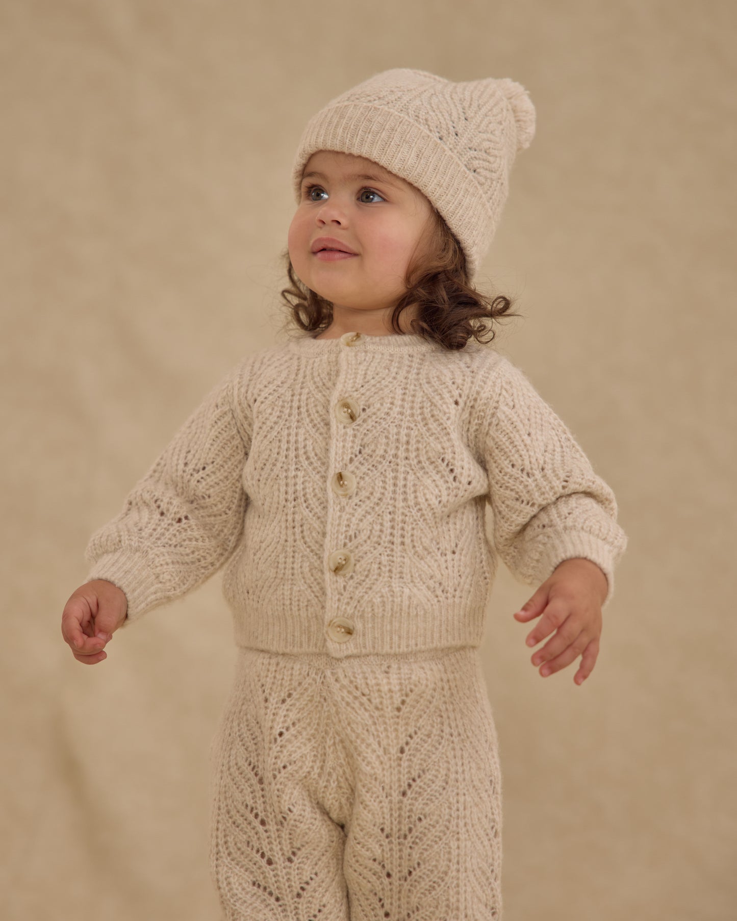 Beanie || Heathered Oatmeal - Rylee + Cru | Kids Clothes | Trendy Baby Clothes | Modern Infant Outfits |