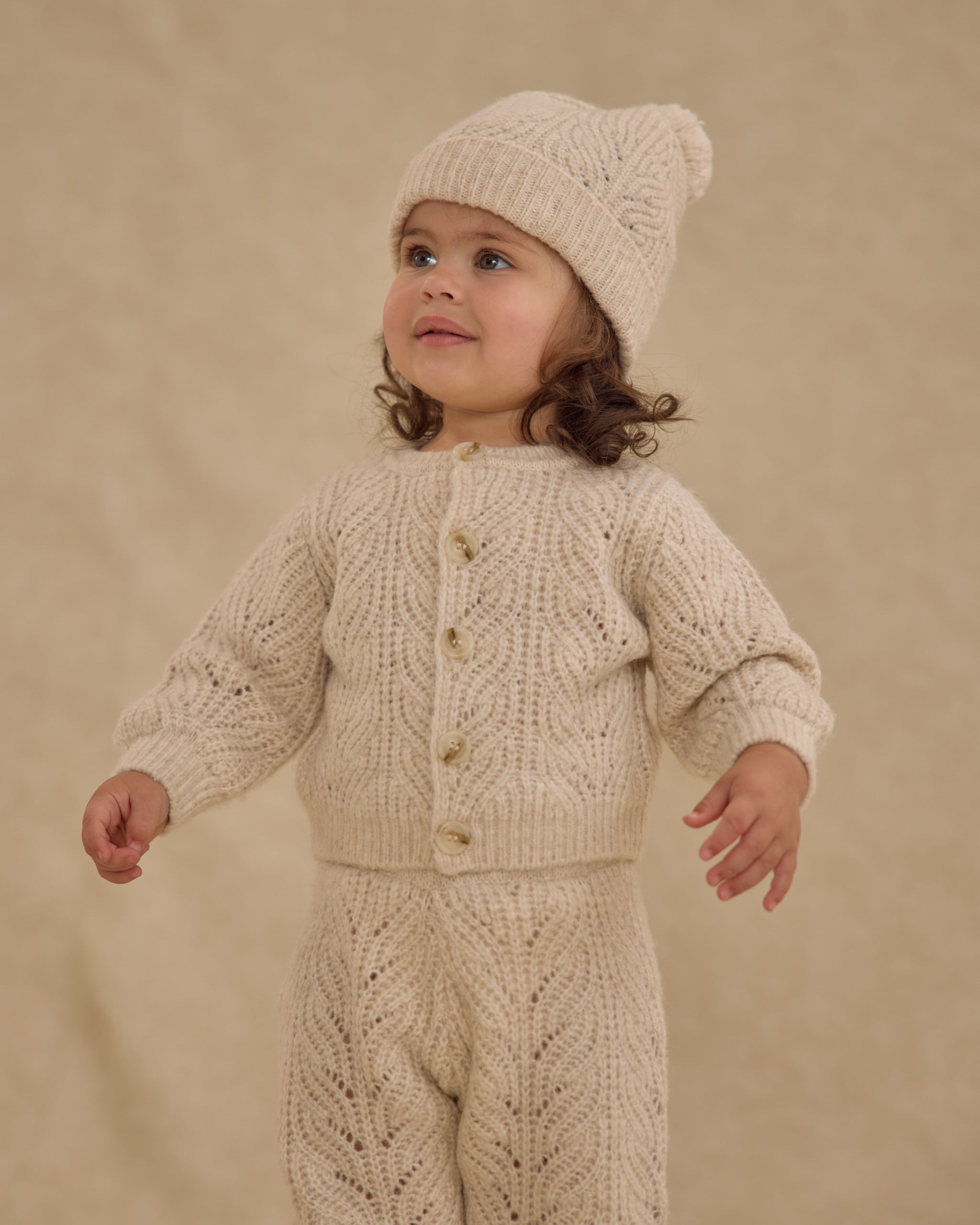 Beanie || Heathered Oatmeal - Rylee + Cru | Kids Clothes | Trendy Baby Clothes | Modern Infant Outfits |