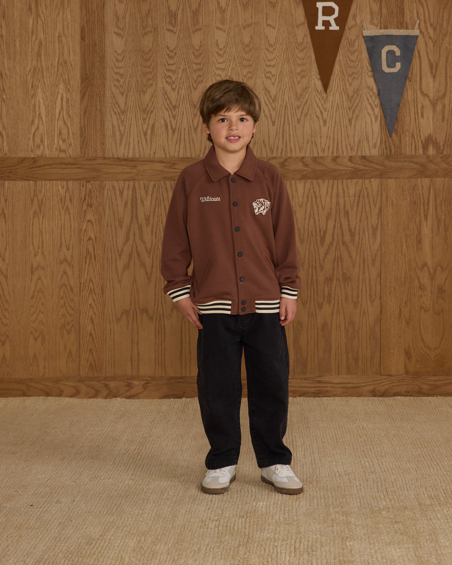 French Terry Bomber || West Coast Wildcats - Rylee + Cru | Kids Clothes | Trendy Baby Clothes | Modern Infant Outfits |