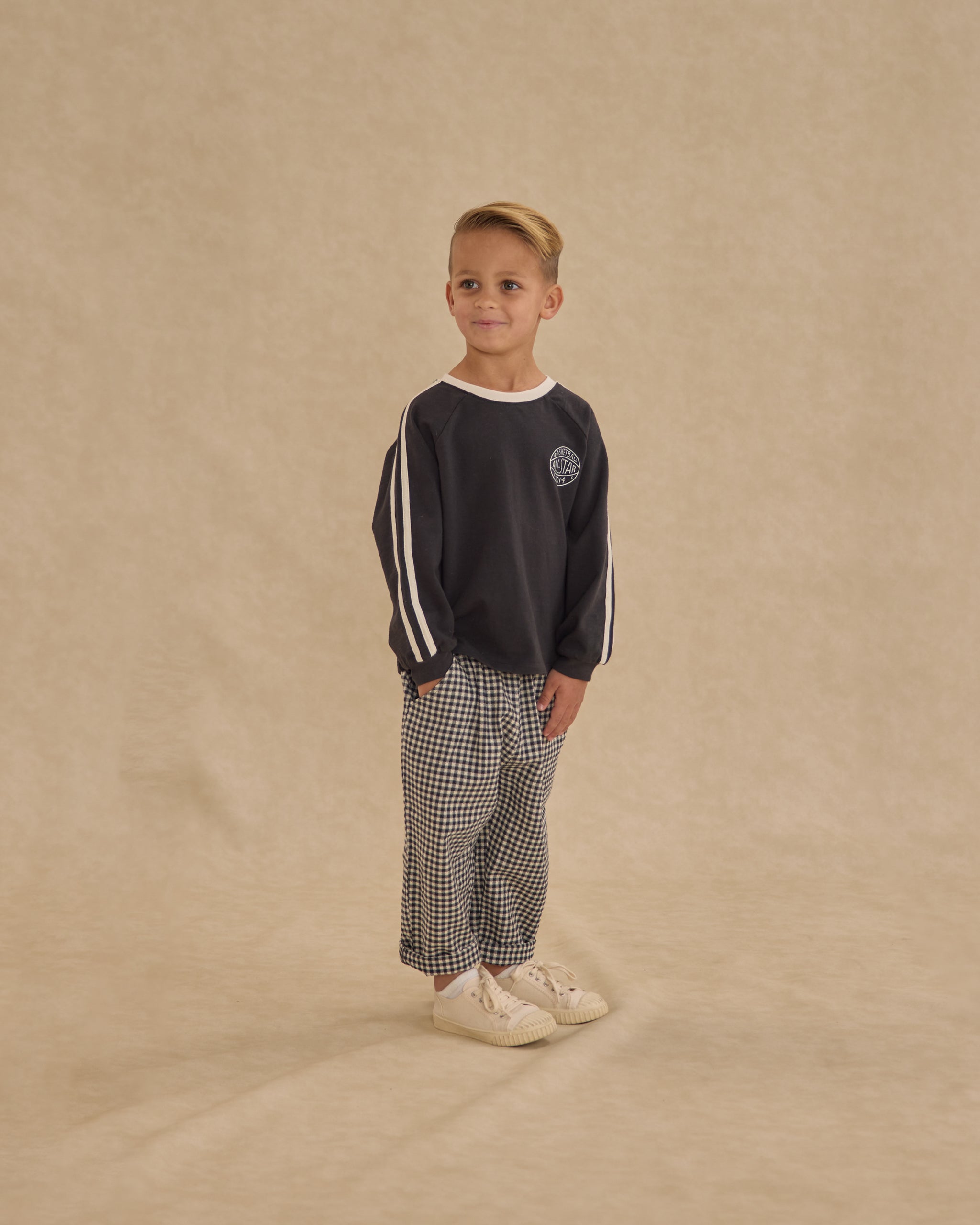 Jersey Long Sleeve Tee || Black - Rylee + Cru | Kids Clothes | Trendy Baby Clothes | Modern Infant Outfits |