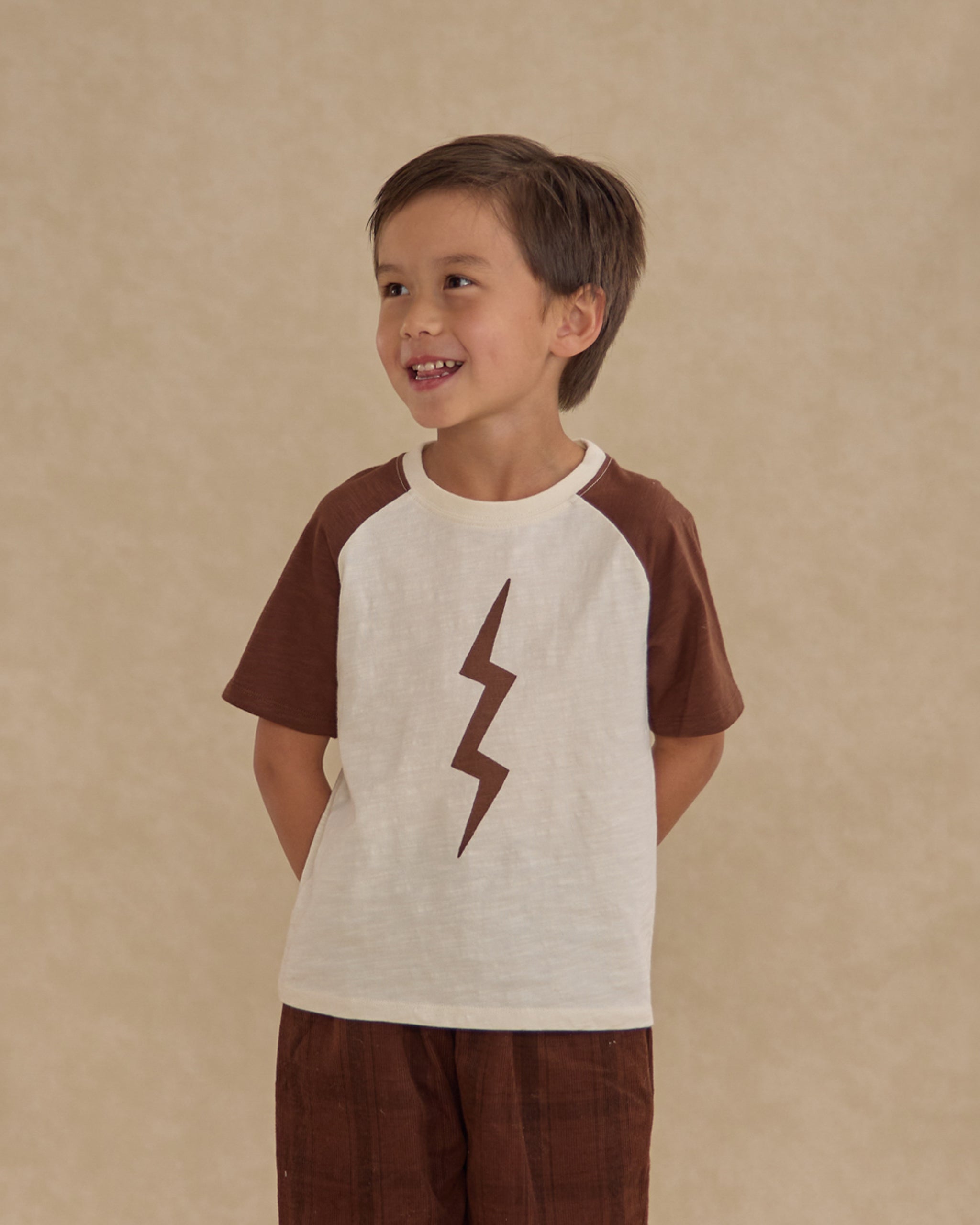 Raglan Short Sleeve Tee || Bolt - Rylee + Cru | Kids Clothes | Trendy Baby Clothes | Modern Infant Outfits |