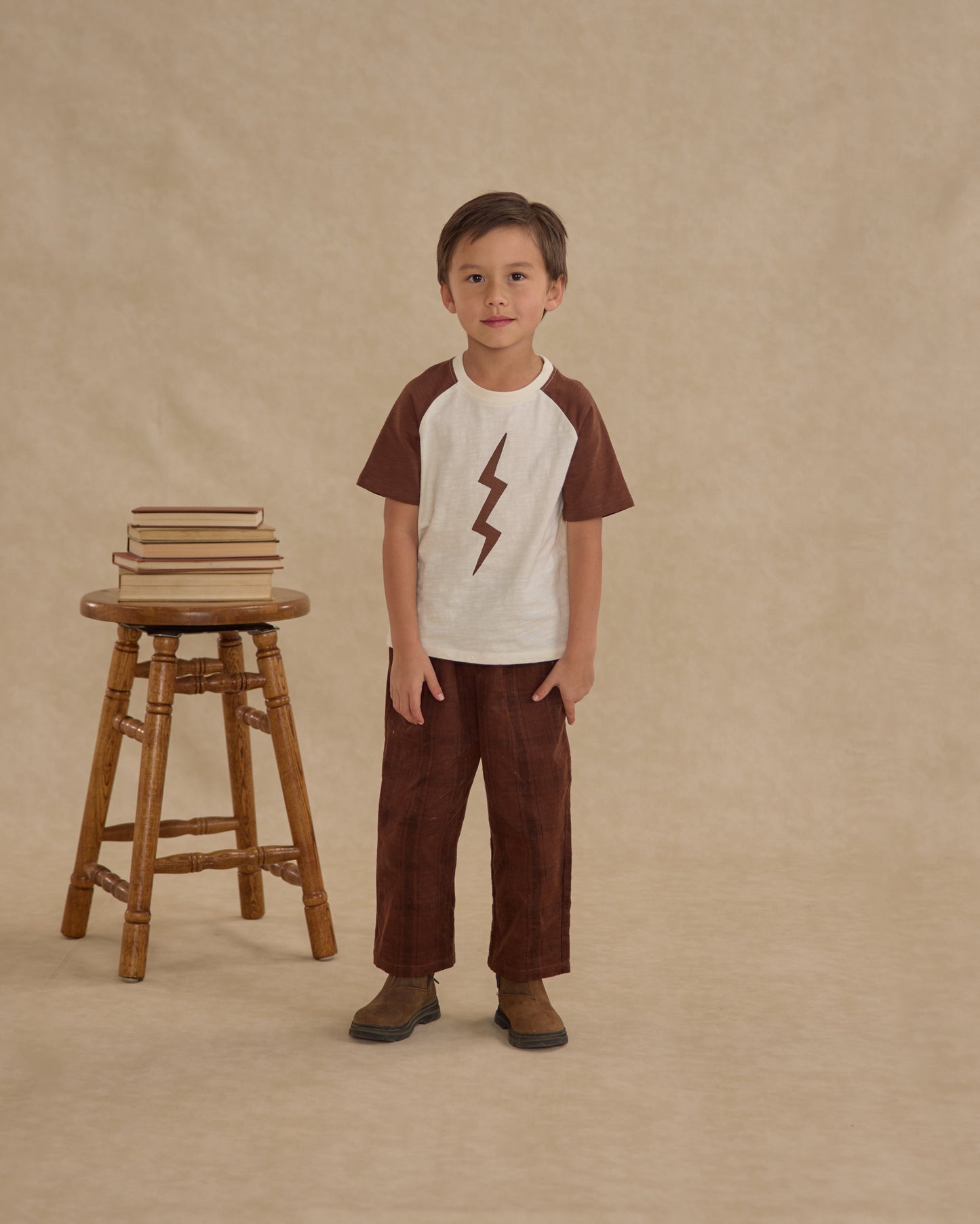 Corduroy Baggy Pant || Brown Plaid - Rylee + Cru | Kids Clothes | Trendy Baby Clothes | Modern Infant Outfits |