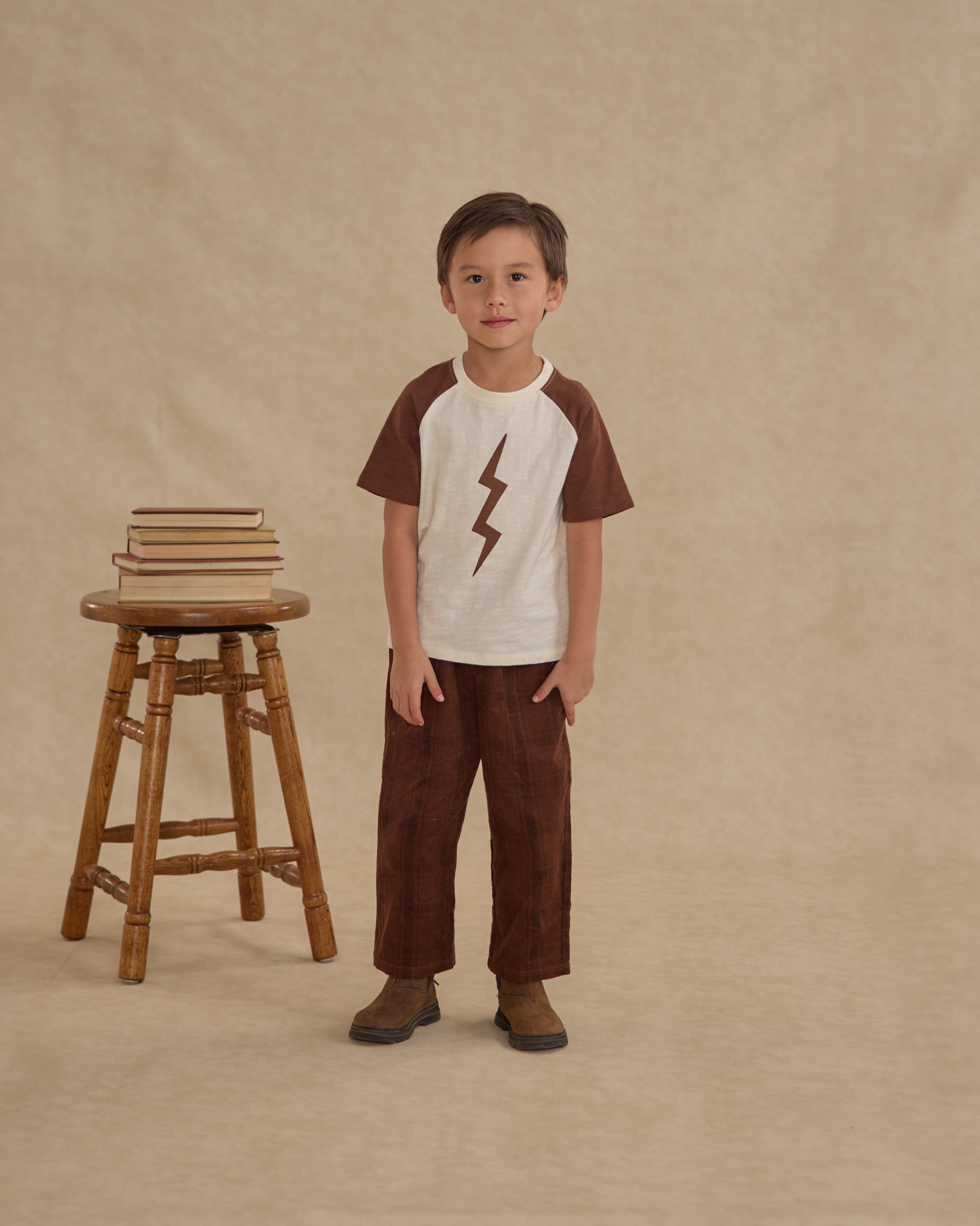 Corduroy Baggy Pant || Brown Plaid - Rylee + Cru | Kids Clothes | Trendy Baby Clothes | Modern Infant Outfits |