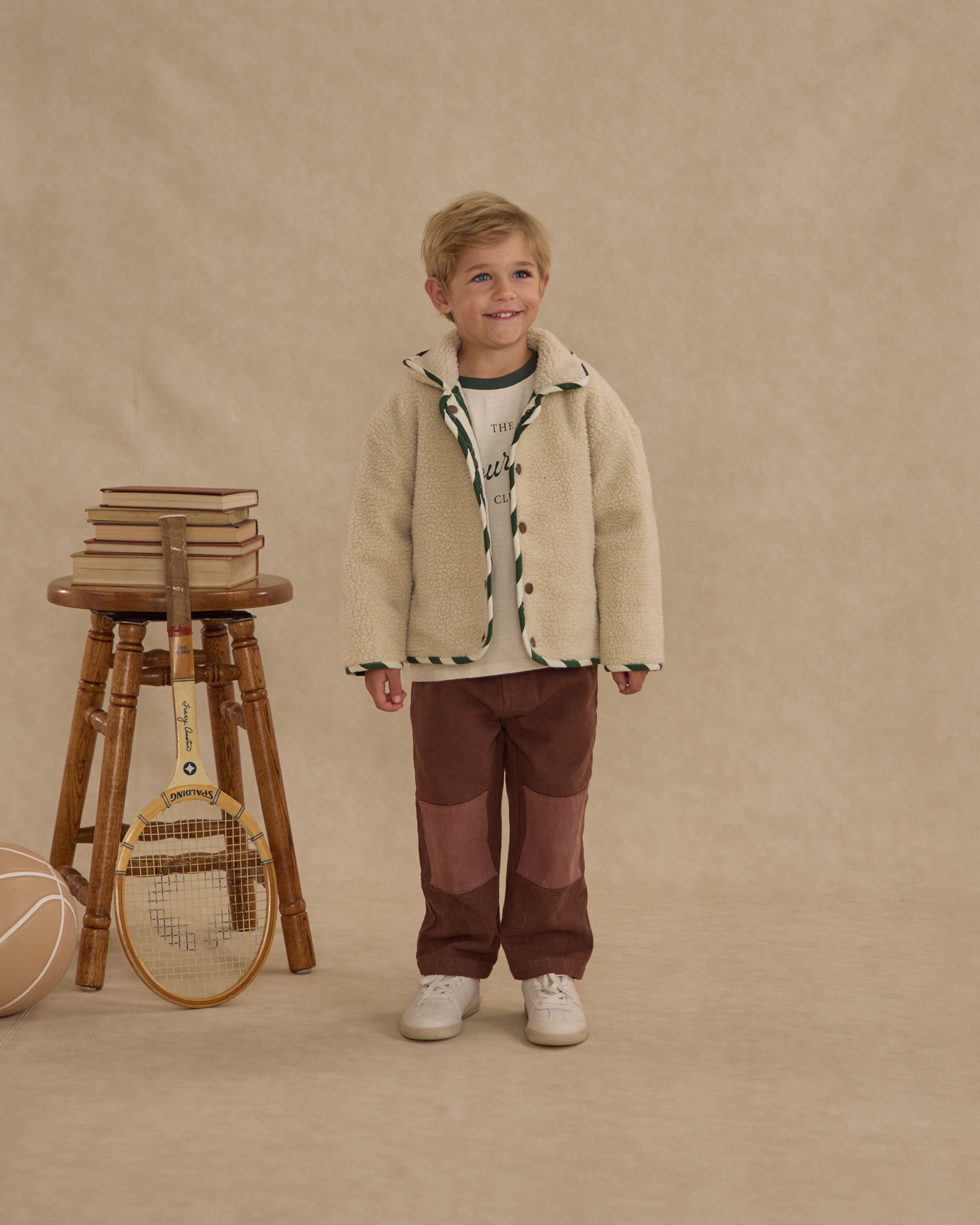 Quilted Winter Coat || Green Stripe - Rylee + Cru | Kids Clothes | Trendy Baby Clothes | Modern Infant Outfits |