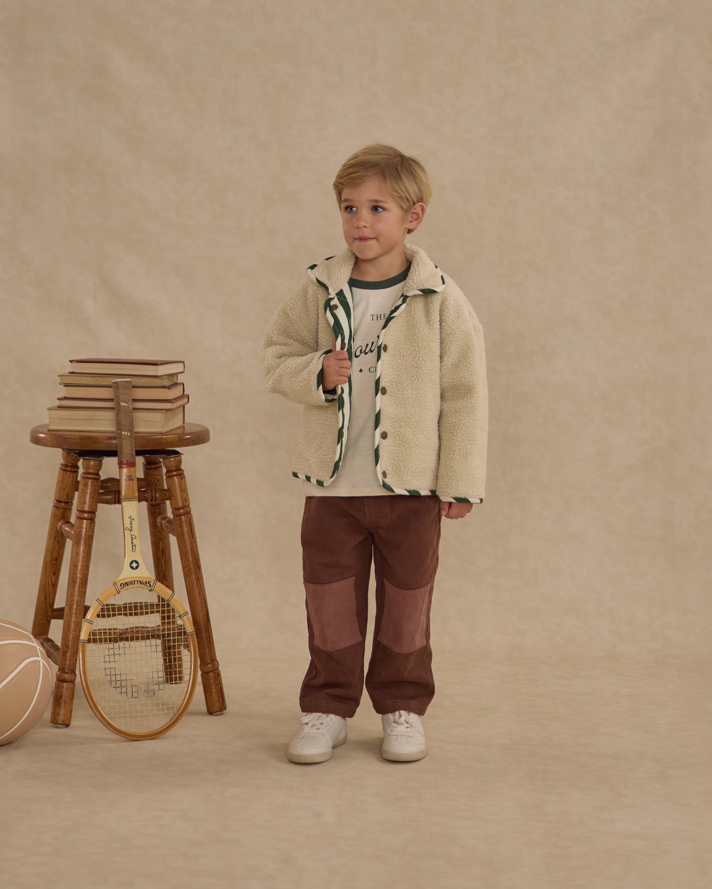 Quilted Winter Coat || Green Stripe - Rylee + Cru | Kids Clothes | Trendy Baby Clothes | Modern Infant Outfits |