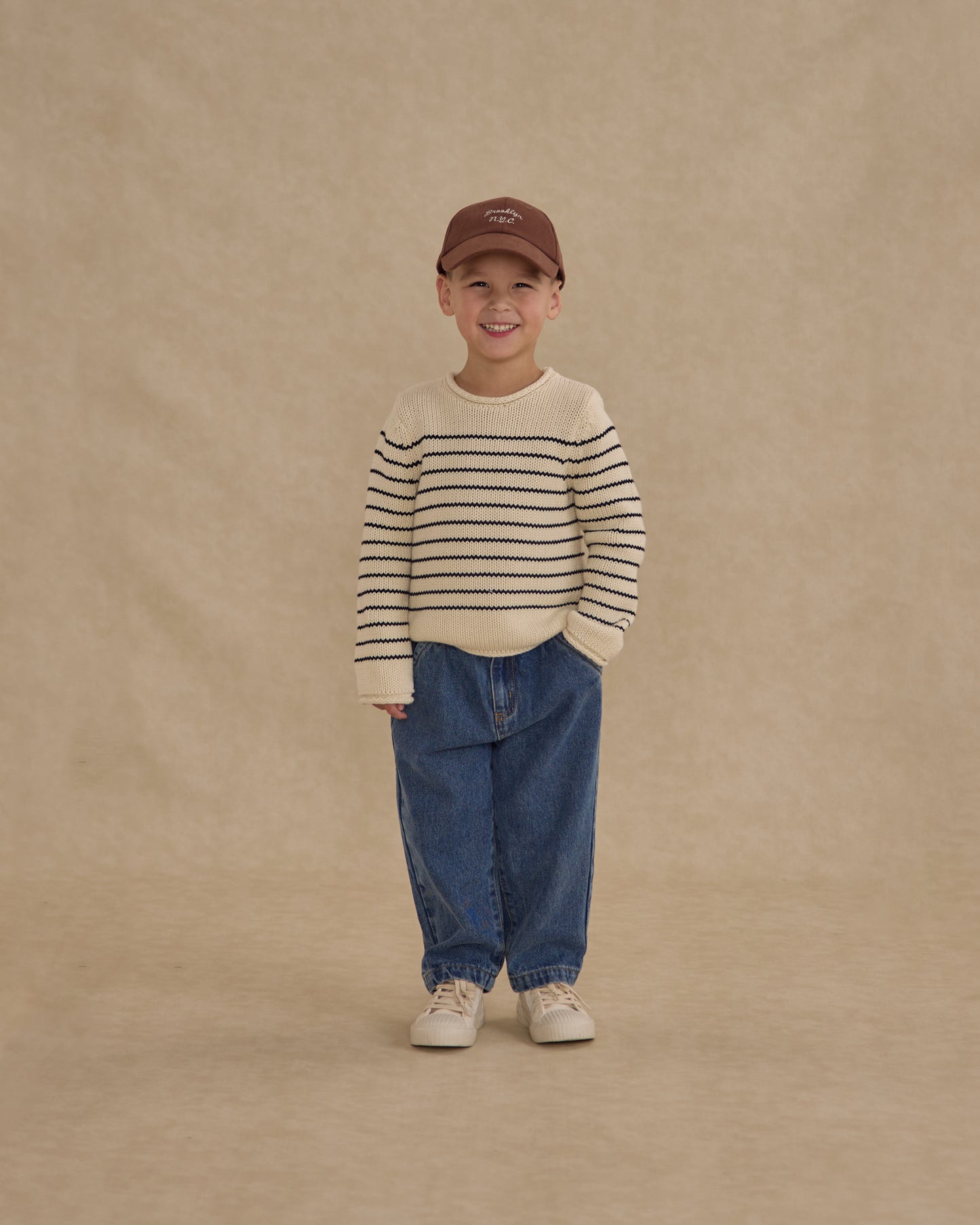 Jacques Sweater || Black Stripe - Rylee + Cru | Kids Clothes | Trendy Baby Clothes | Modern Infant Outfits |