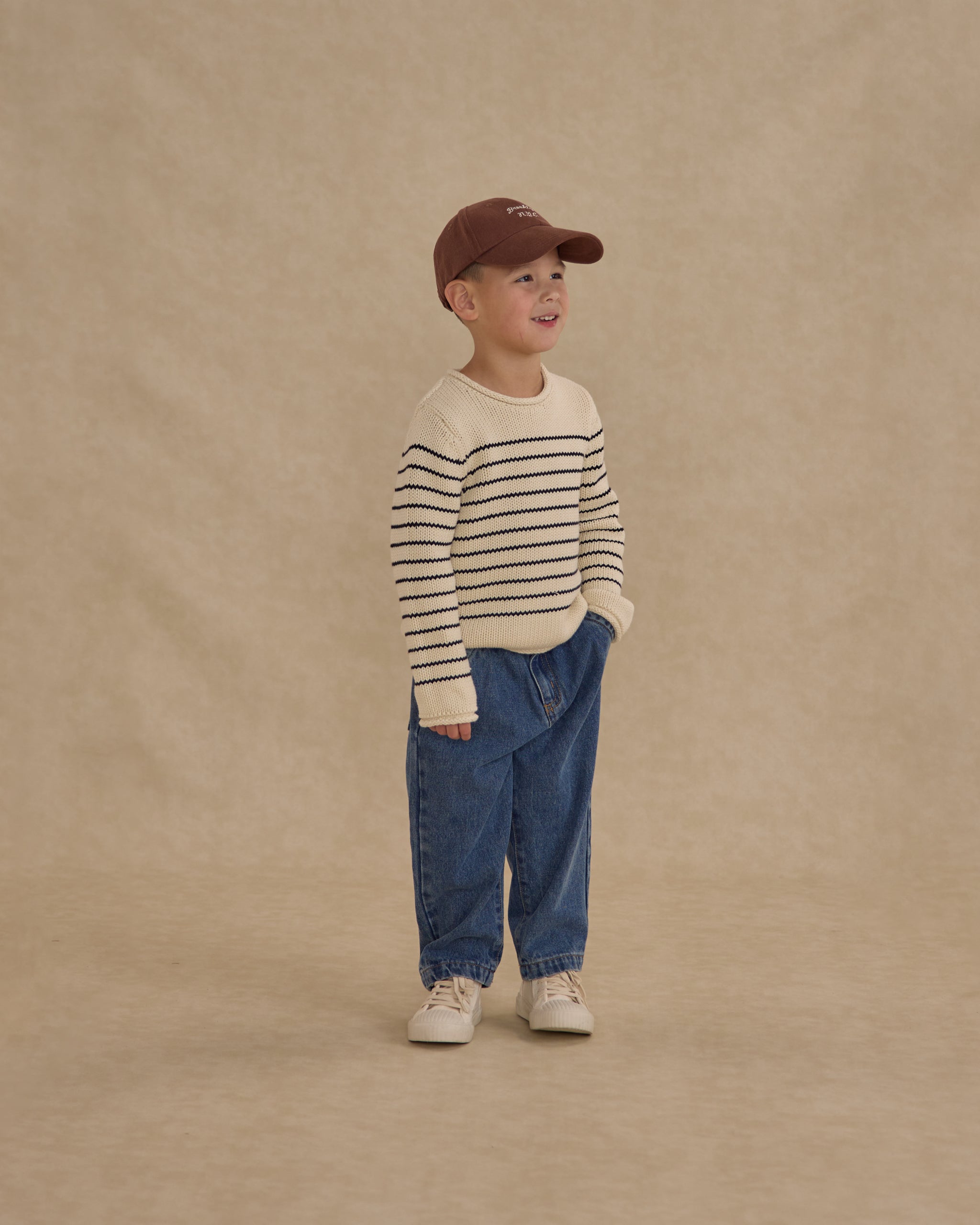 Jacques Sweater || Black Stripe - Rylee + Cru | Kids Clothes | Trendy Baby Clothes | Modern Infant Outfits |