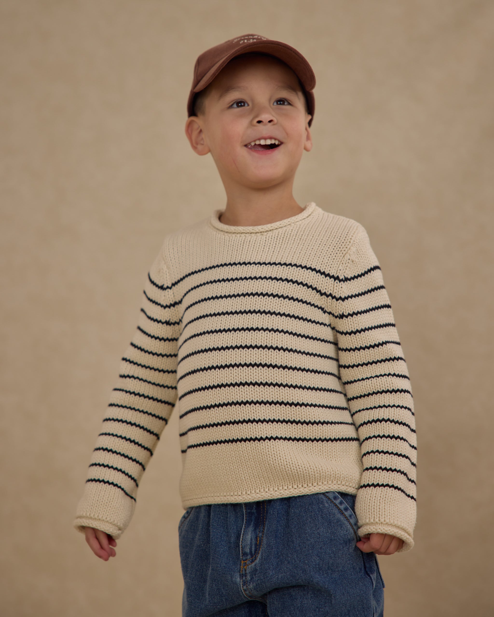 Jacques Sweater || Black Stripe - Rylee + Cru | Kids Clothes | Trendy Baby Clothes | Modern Infant Outfits |