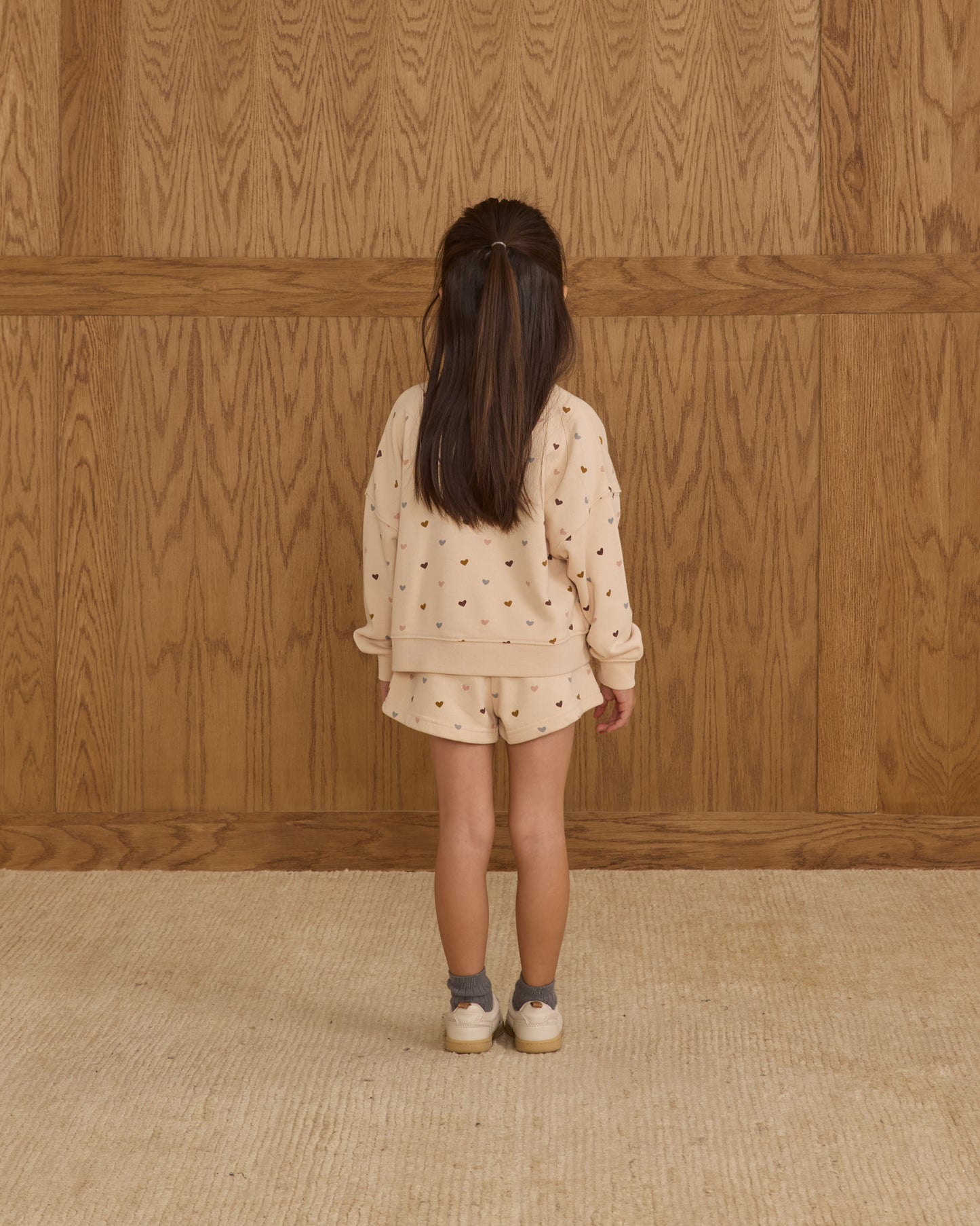 Boxy Pullover || Hearts - Rylee + Cru | Kids Clothes | Trendy Baby Clothes | Modern Infant Outfits |