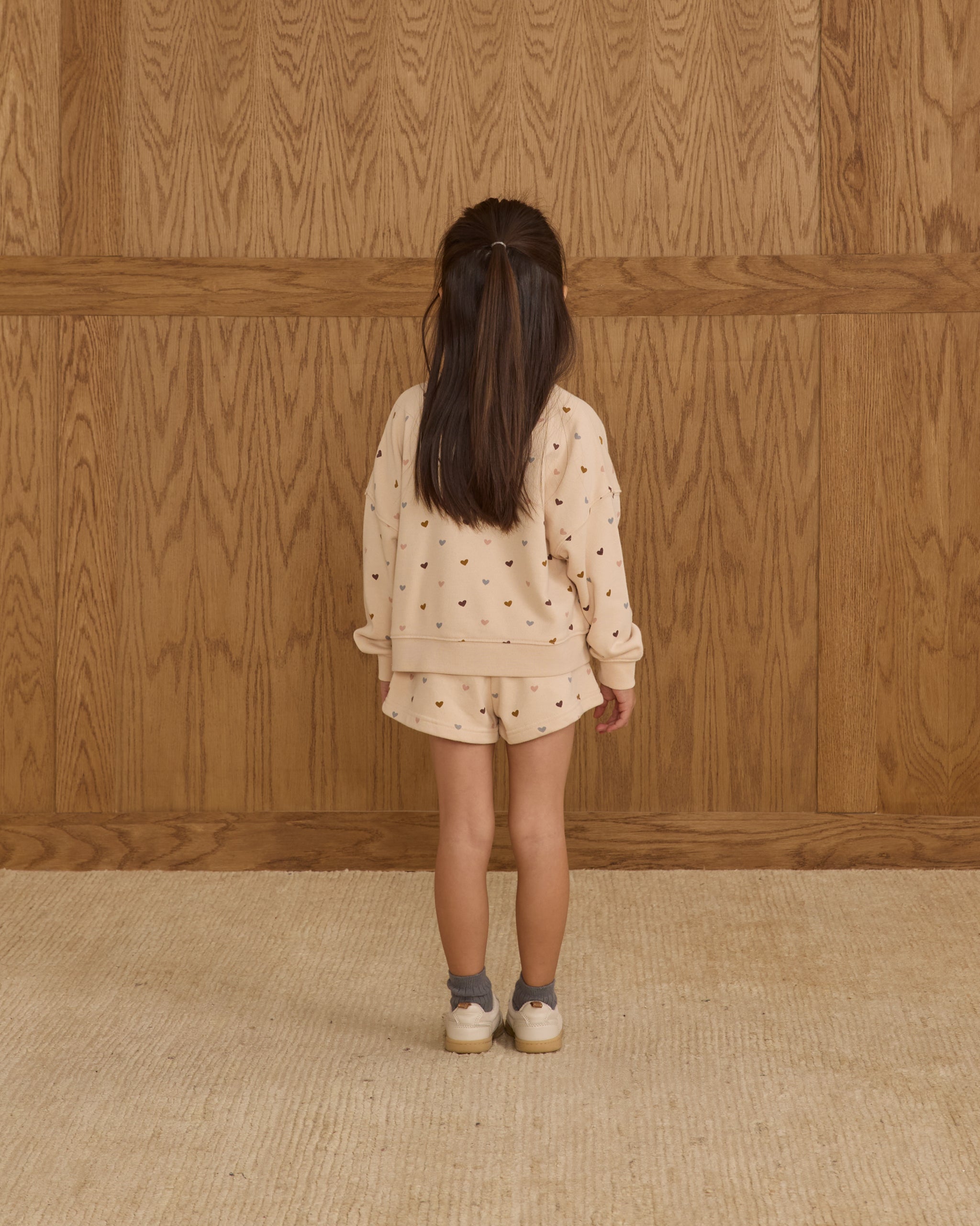 Boxy Pullover || Hearts - Rylee + Cru | Kids Clothes | Trendy Baby Clothes | Modern Infant Outfits |