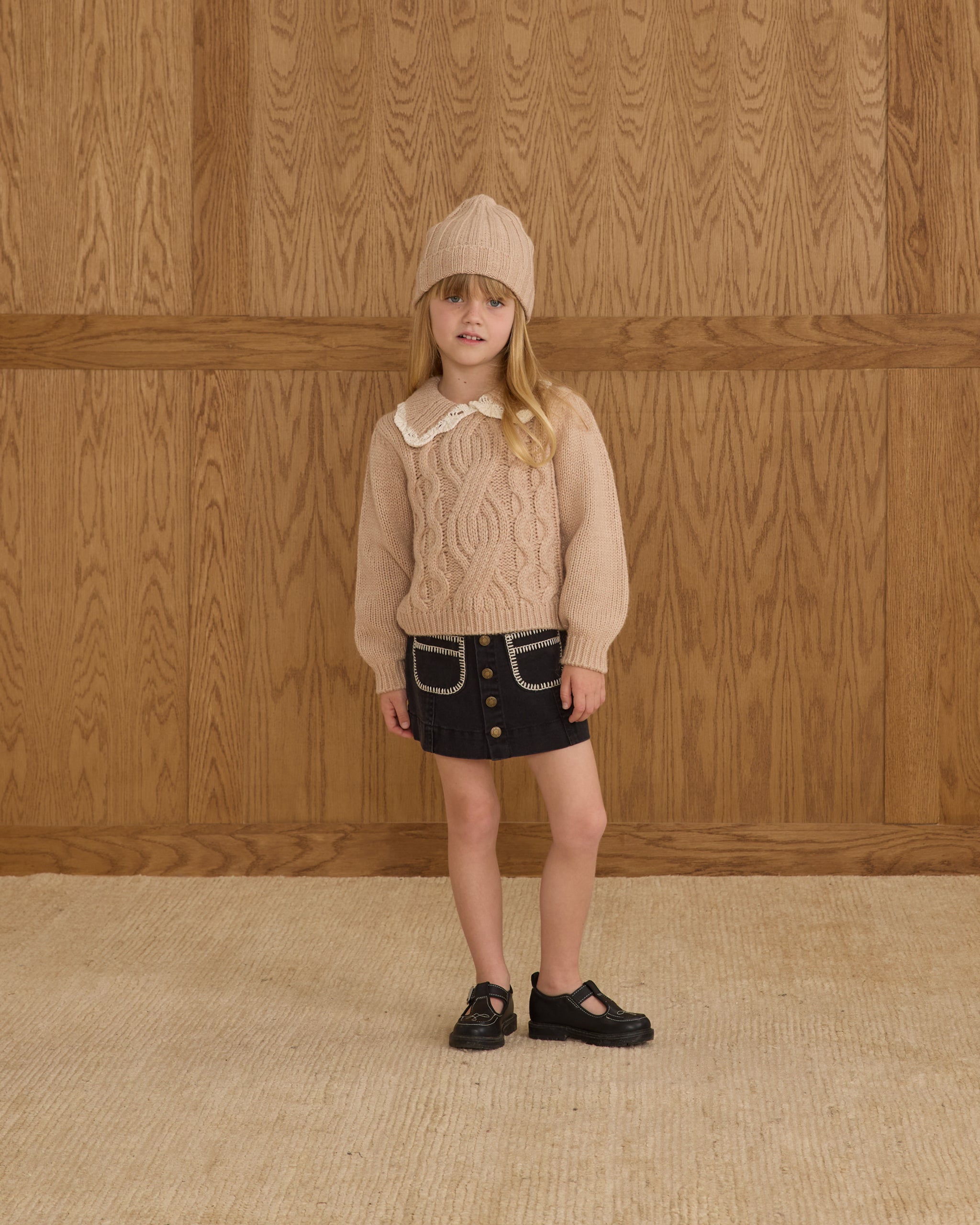 Alice Sweater || Heathered Antique - Rylee + Cru | Kids Clothes | Trendy Baby Clothes | Modern Infant Outfits |