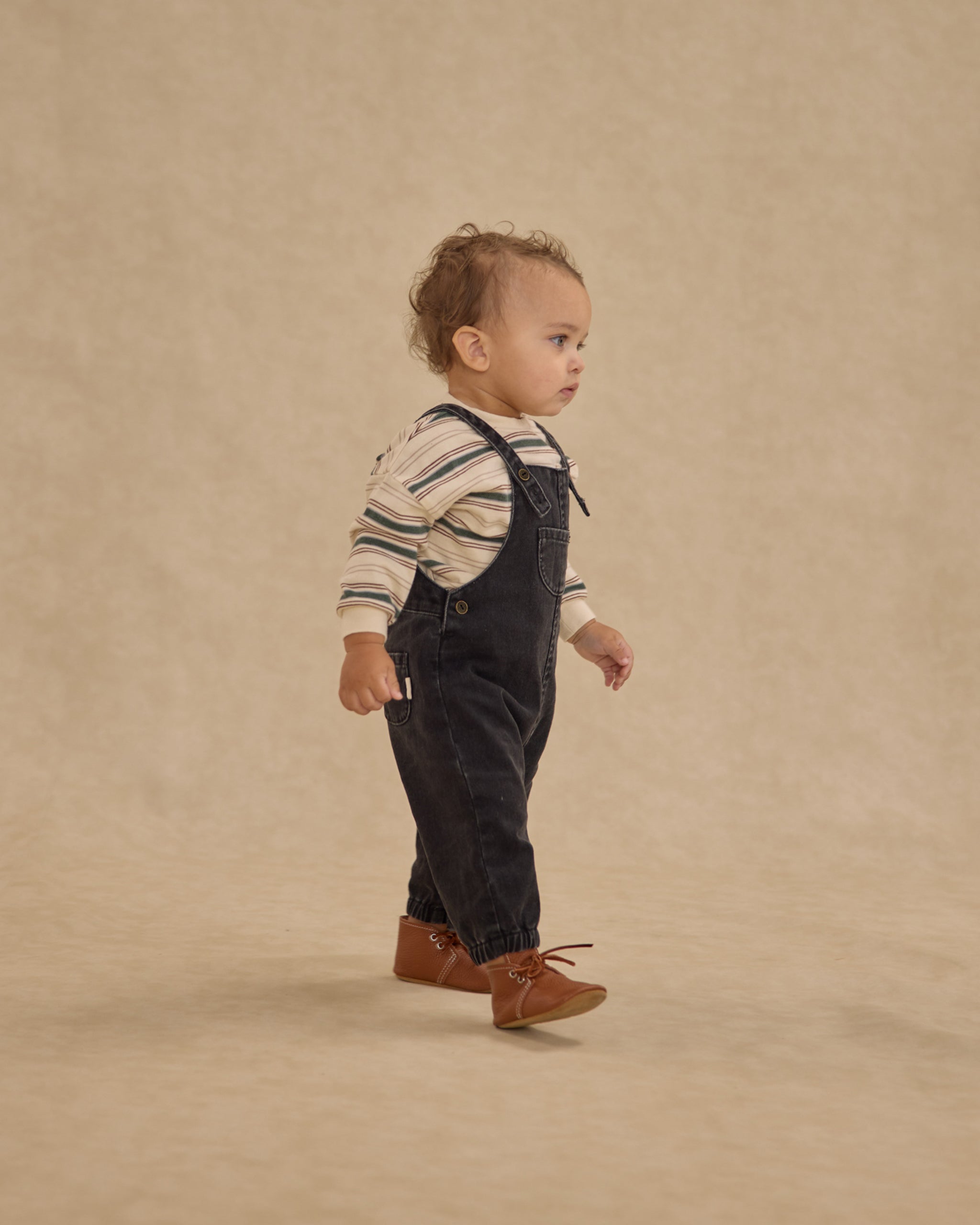 Baby Overalls || Washed Black - Rylee + Cru | Kids Clothes | Trendy Baby Clothes | Modern Infant Outfits |