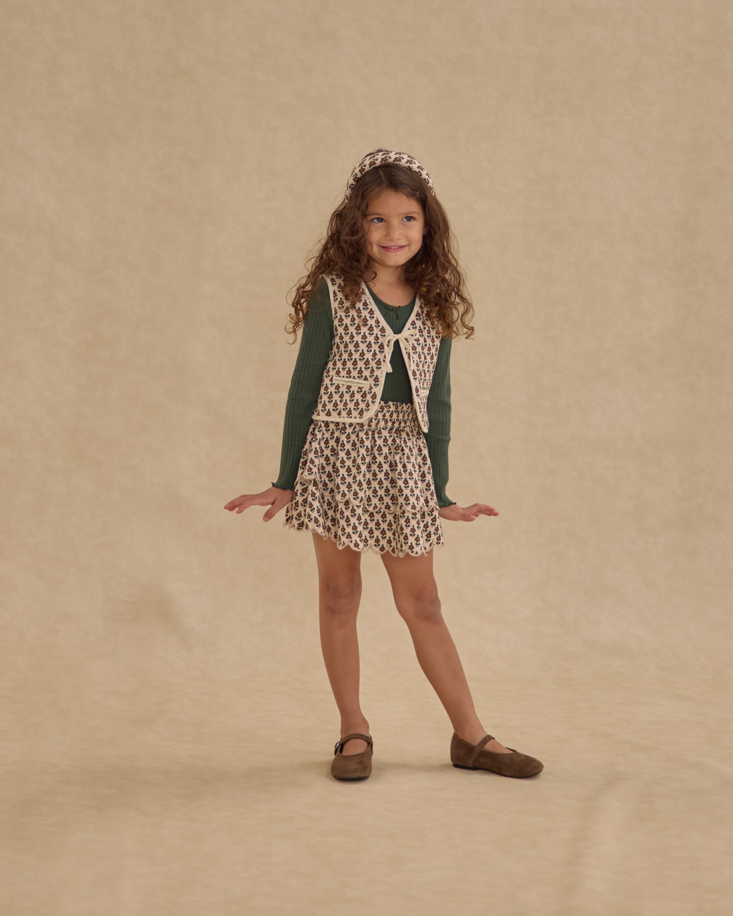 Quilted Vest || Harvest Floral - Rylee + Cru | Kids Clothes | Trendy Baby Clothes | Modern Infant Outfits |