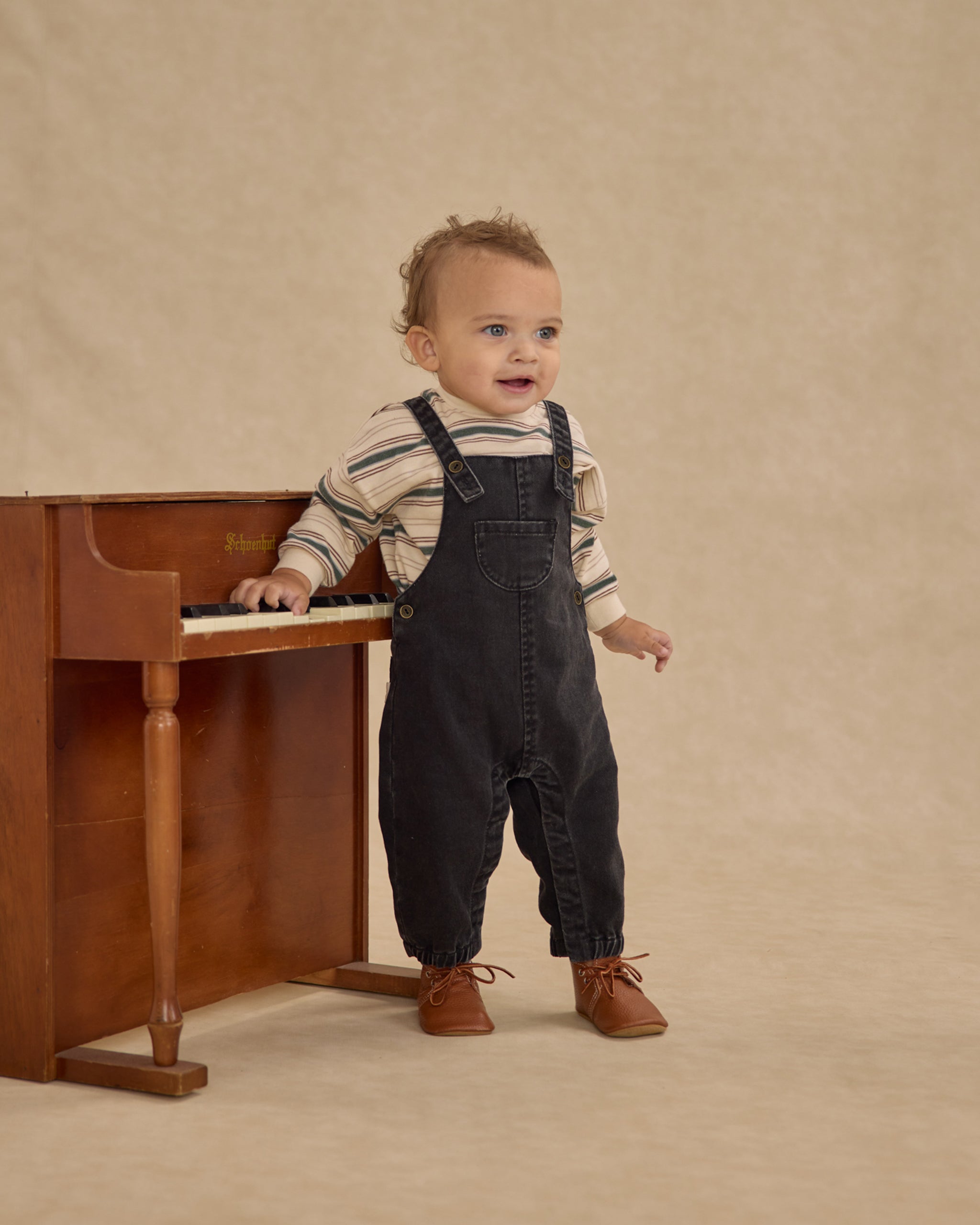 Relaxed Long Sleeve Tee || Retro Stripe - Rylee + Cru | Kids Clothes | Trendy Baby Clothes | Modern Infant Outfits |