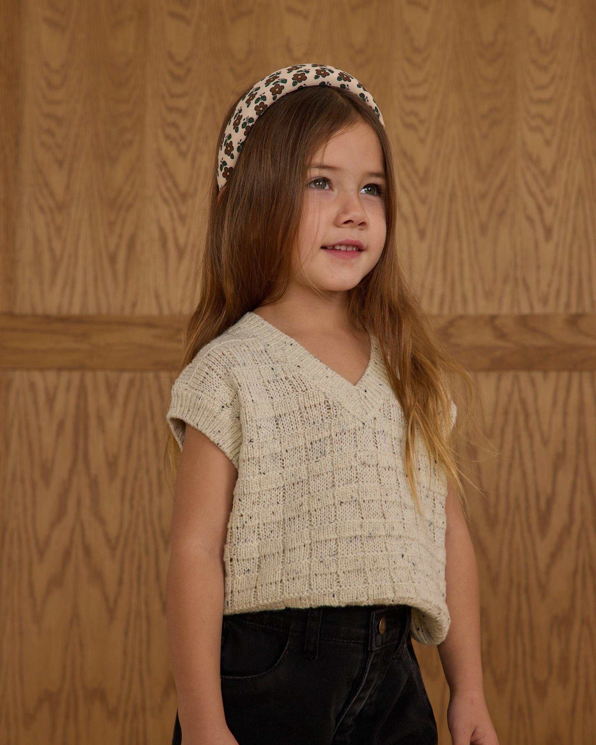 Sweater Vest || Oatmeal Speckle - Rylee + Cru | Kids Clothes | Trendy Baby Clothes | Modern Infant Outfits |