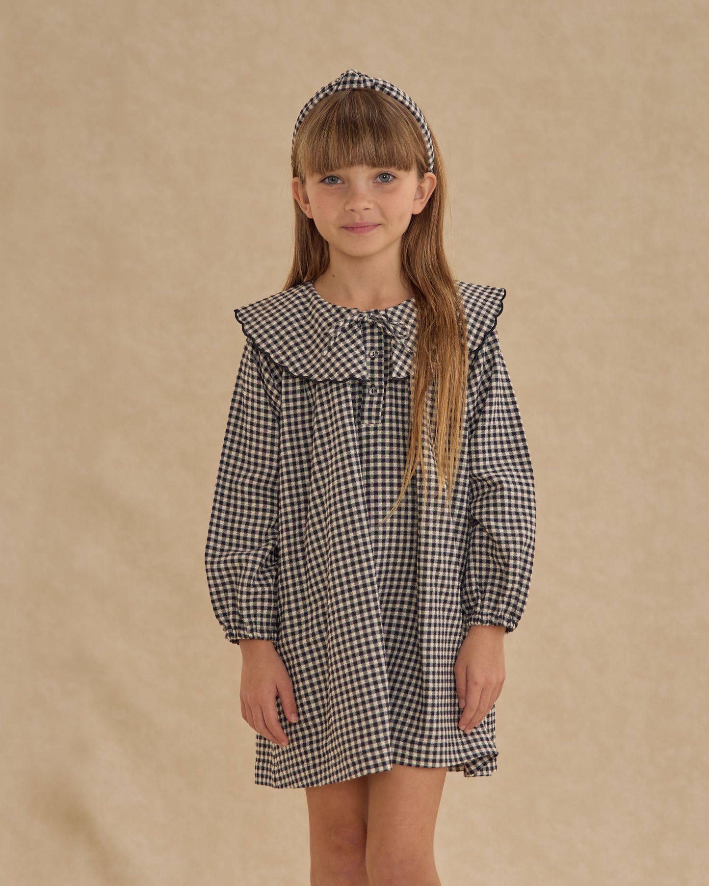 Mini Dress || Black Gingham - Rylee + Cru | Kids Clothes | Trendy Baby Clothes | Modern Infant Outfits |