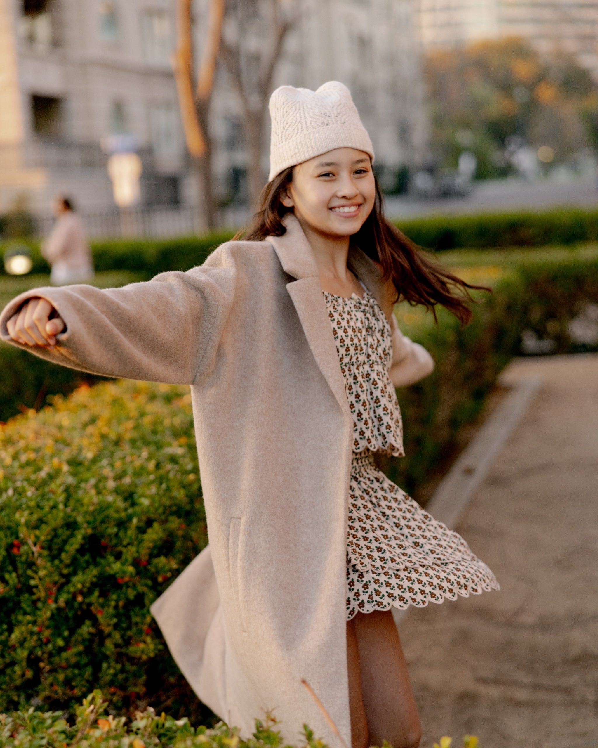 Presley Longline Coat || Camel - Rylee + Cru | Kids Clothes | Trendy Baby Clothes | Modern Infant Outfits |