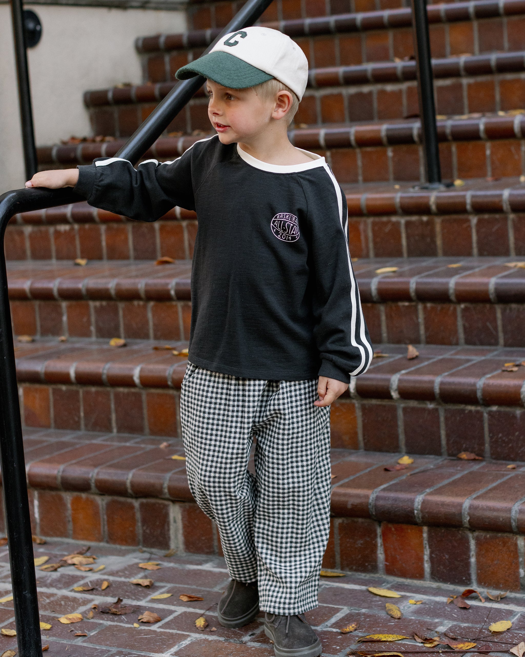 Jersey Long Sleeve Tee || Black - Rylee + Cru | Kids Clothes | Trendy Baby Clothes | Modern Infant Outfits |