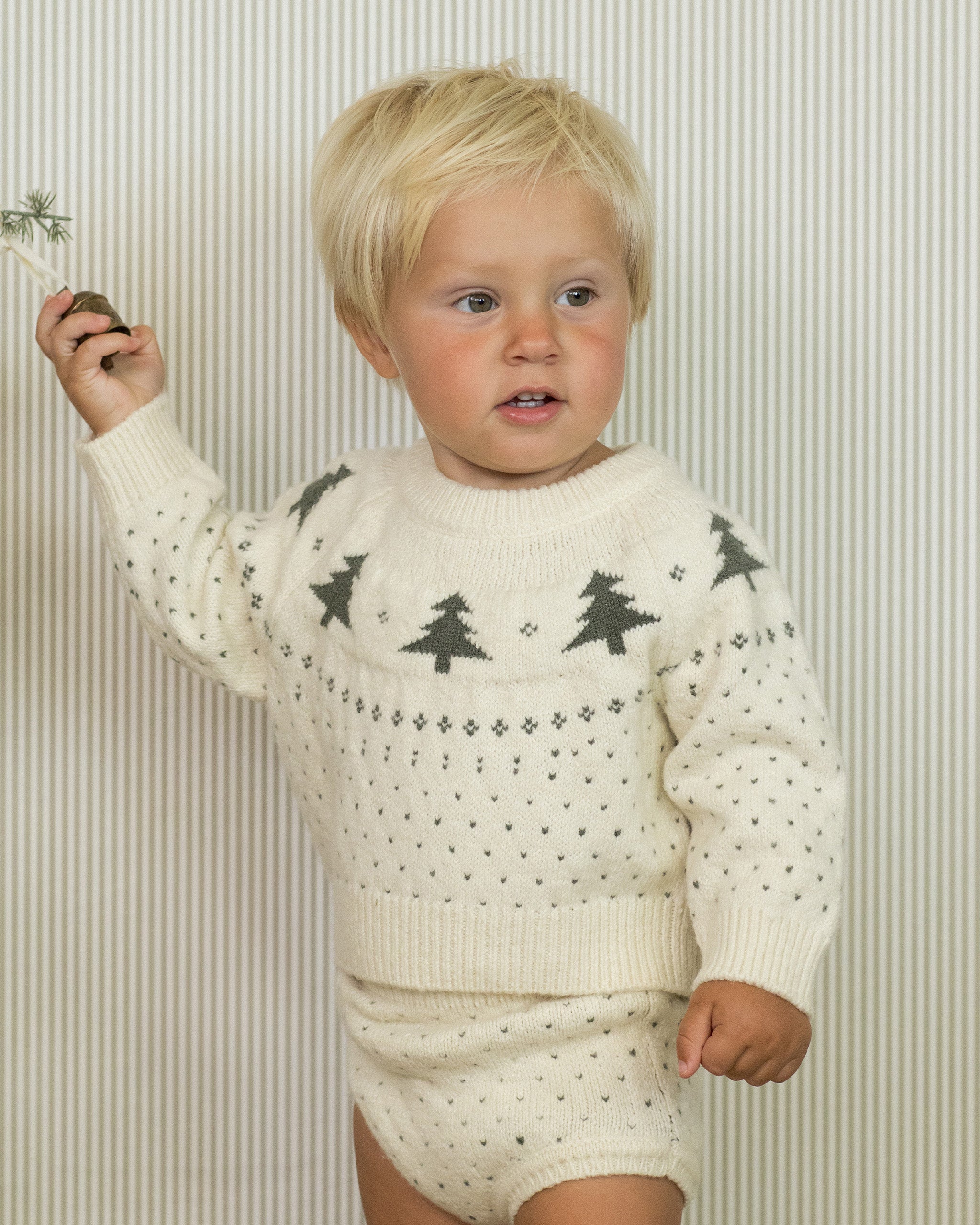 Fair Isle Sweater || Trees - Rylee + Cru | Kids Clothes | Trendy Baby Clothes | Modern Infant Outfits |