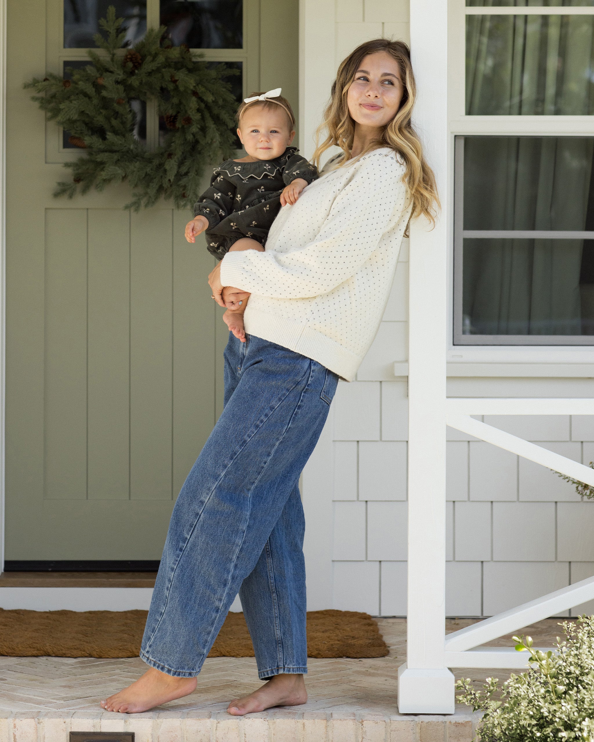 Freya Romper || Blossom Embroidery - Rylee + Cru | Kids Clothes | Trendy Baby Clothes | Modern Infant Outfits |