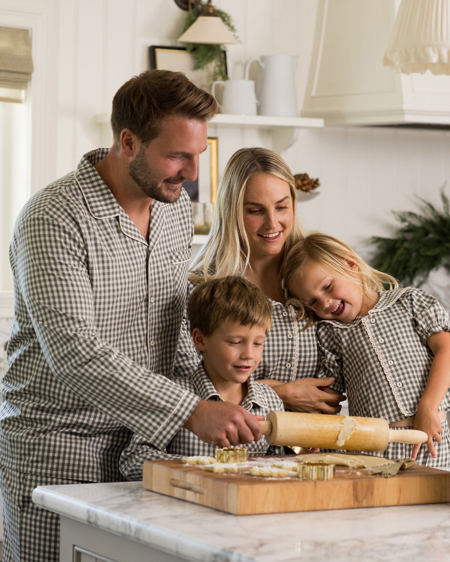 Men's Pajama Pant | Evergreen Gingham - Rylee + Cru | Kids Clothes | Trendy Baby Clothes | Modern Infant Outfits |