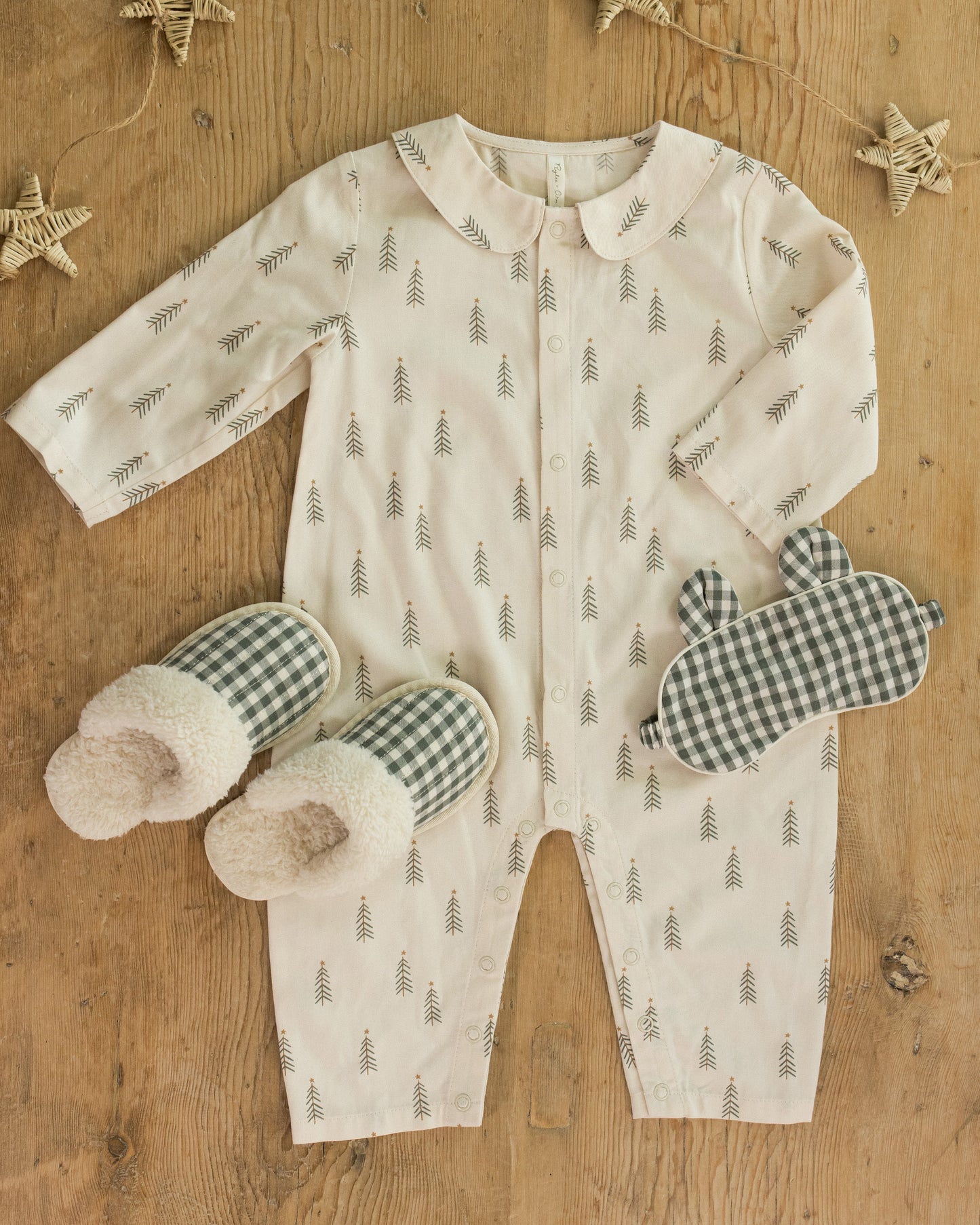 Sleep Mask || Evergreen Gingham - Rylee + Cru | Kids Clothes | Trendy Baby Clothes | Modern Infant Outfits |