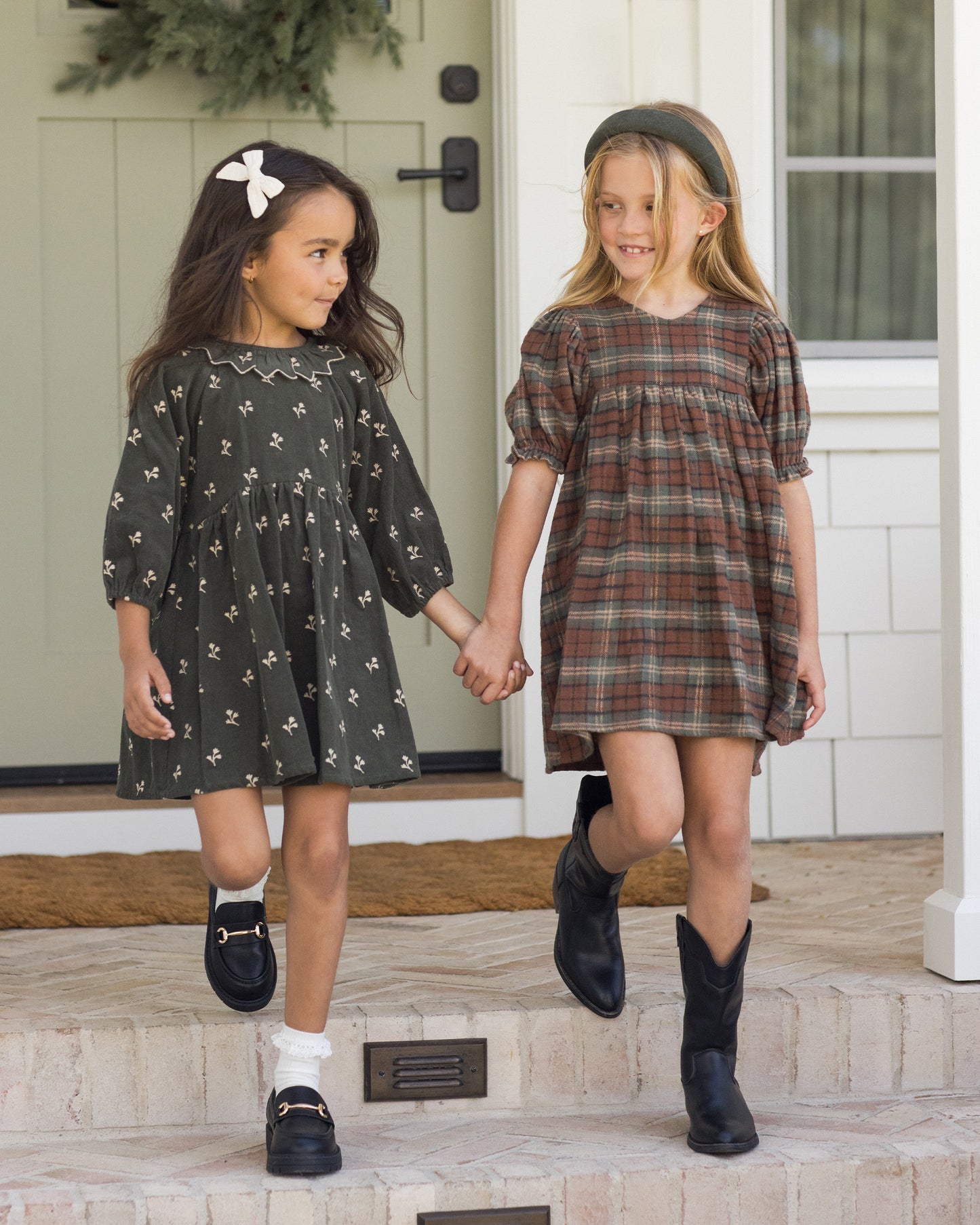 Jolene Dress || Holiday Plaid - Rylee + Cru | Kids Clothes | Trendy Baby Clothes | Modern Infant Outfits |