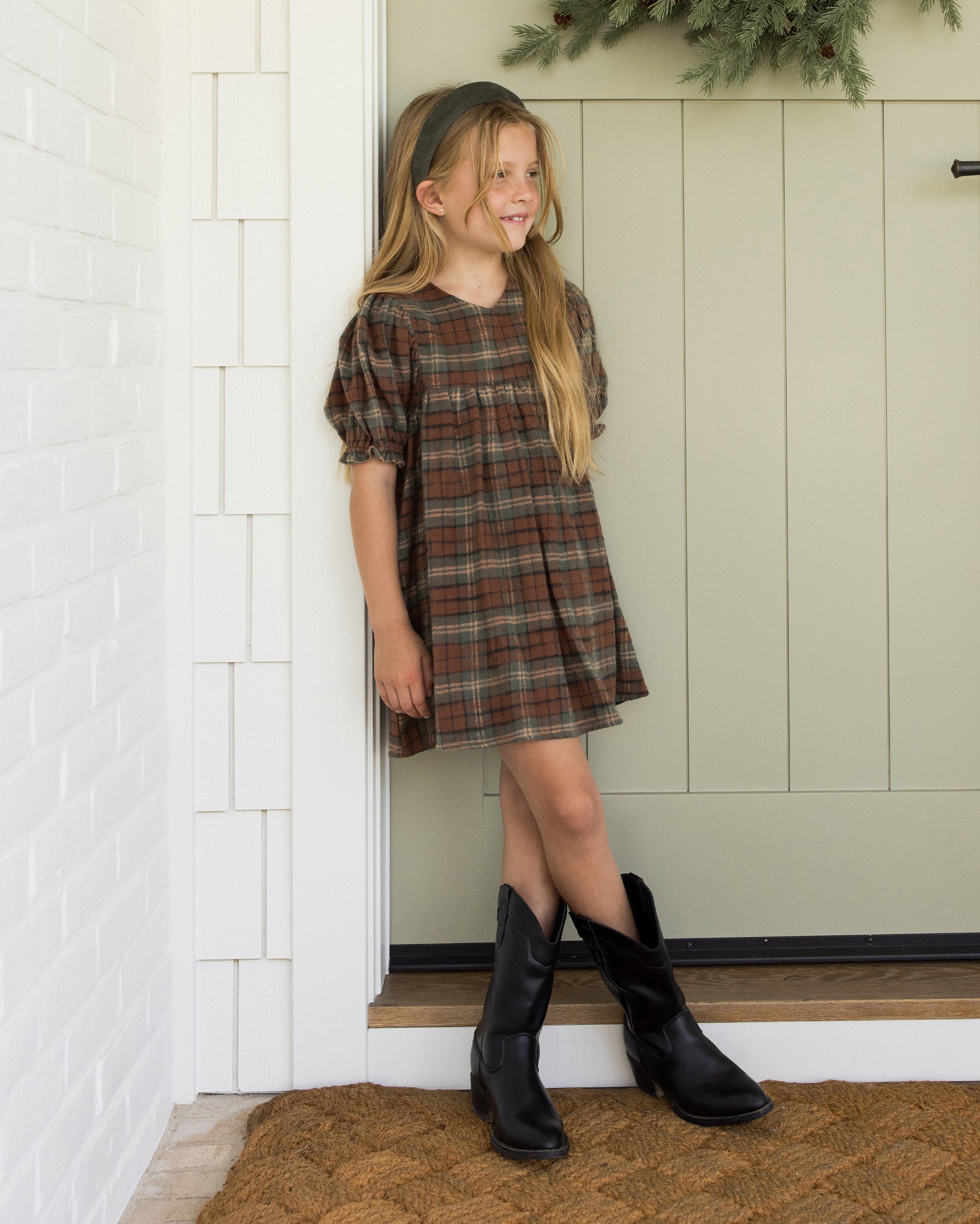 Jolene Dress || Holiday Plaid - Rylee + Cru | Kids Clothes | Trendy Baby Clothes | Modern Infant Outfits |