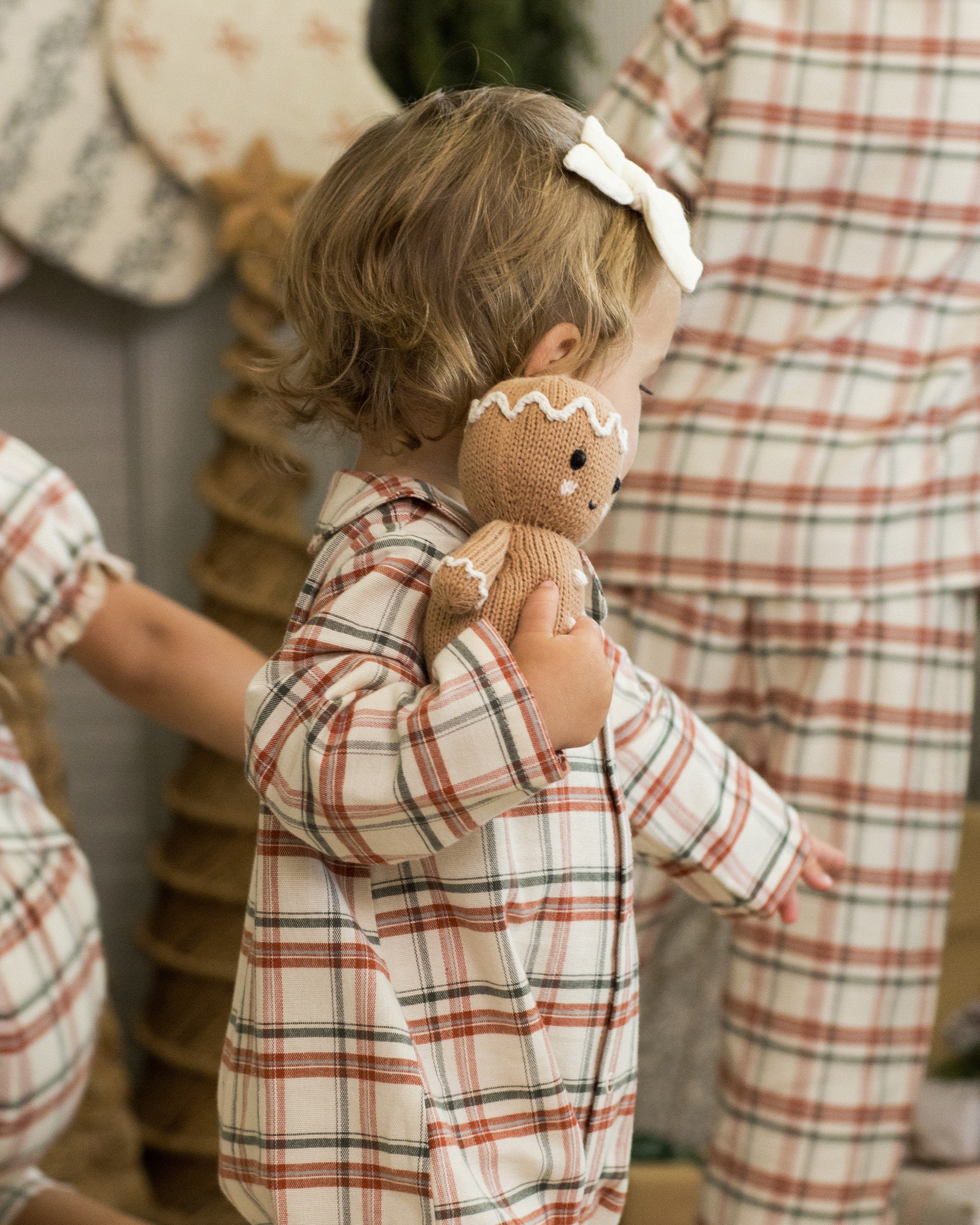 Baby Pajama Romper || Holiday Flannel - Rylee + Cru | Kids Clothes | Trendy Baby Clothes | Modern Infant Outfits |