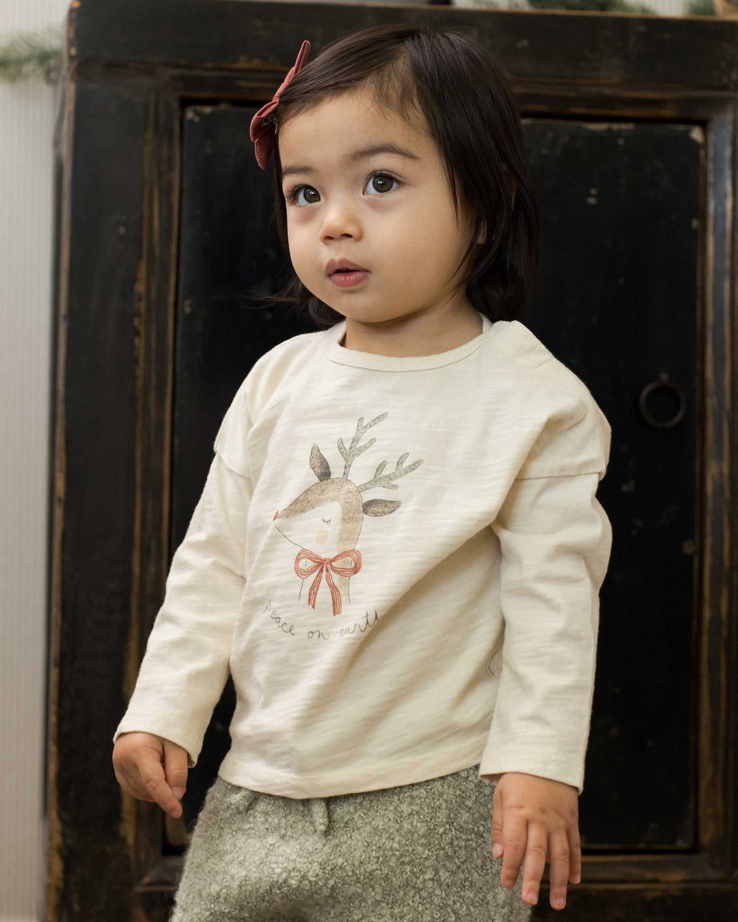 Long Sleeve Tee || Peace On Earth - Rylee + Cru | Kids Clothes | Trendy Baby Clothes | Modern Infant Outfits |