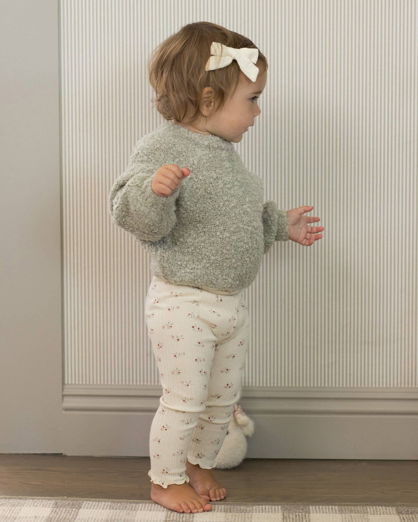 Aspen Sweater || Pistachio Boucle - Rylee + Cru | Kids Clothes | Trendy Baby Clothes | Modern Infant Outfits |
