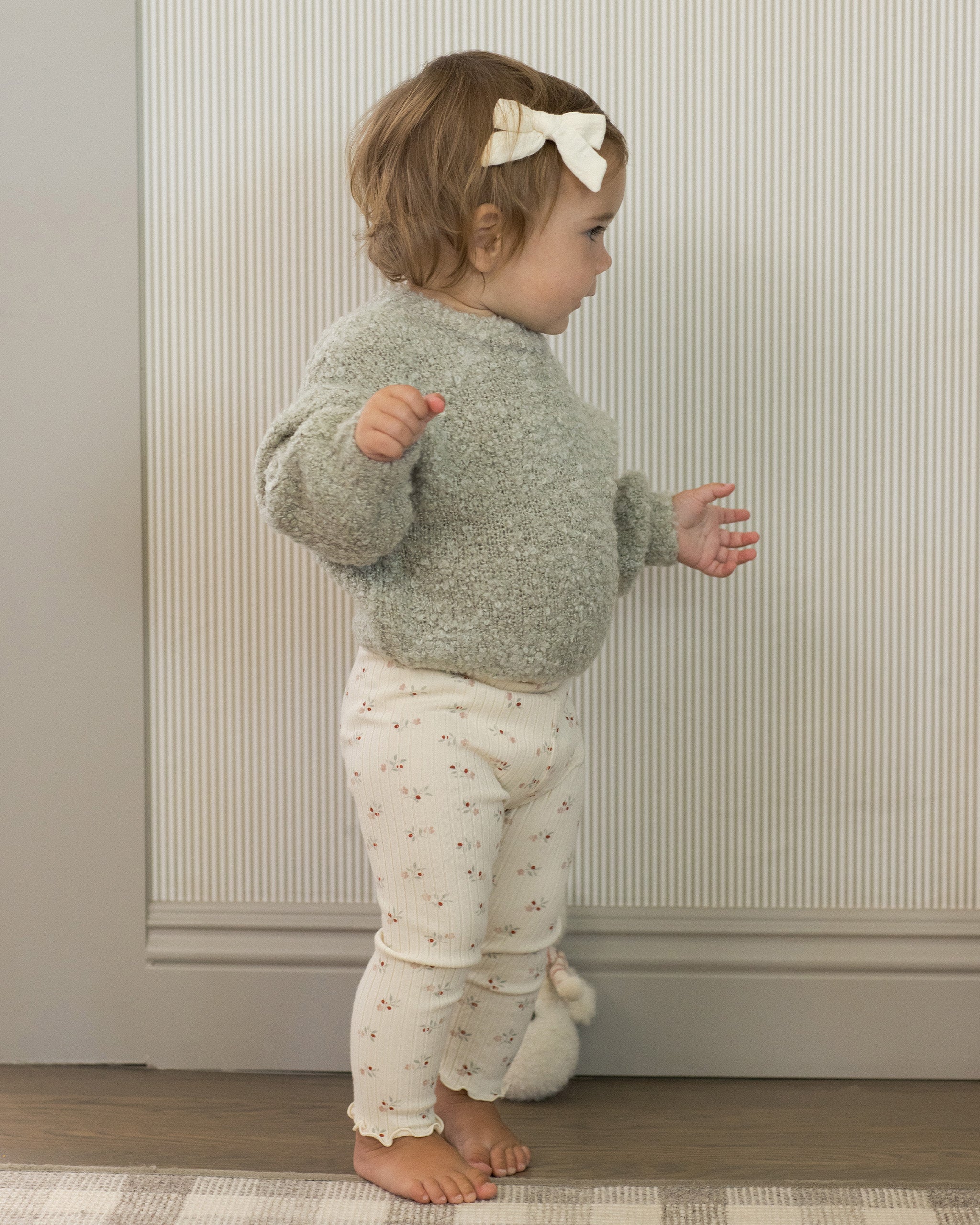 Aspen Sweater || Pistachio Boucle - Rylee + Cru | Kids Clothes | Trendy Baby Clothes | Modern Infant Outfits |