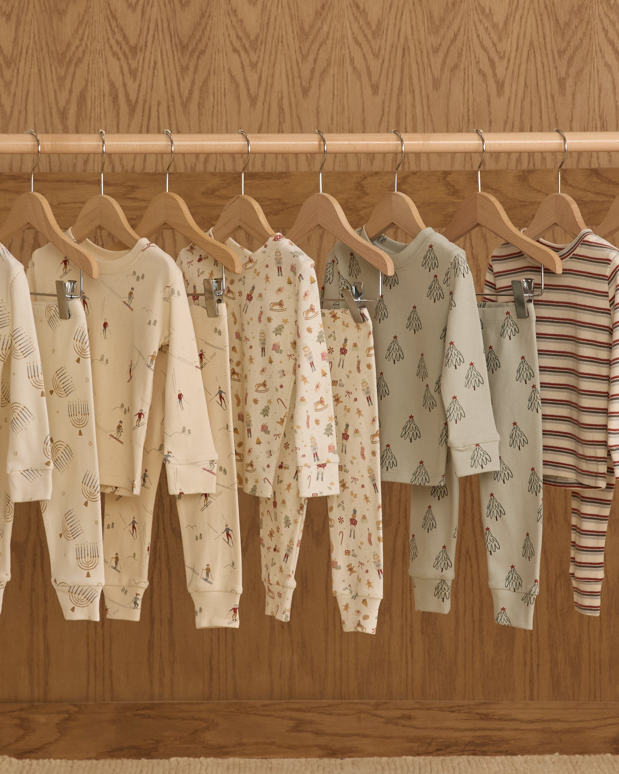 Organic Long Sleeve Pajama Set || Trees - Rylee + Cru | Kids Clothes | Trendy Baby Clothes | Modern Infant Outfits |