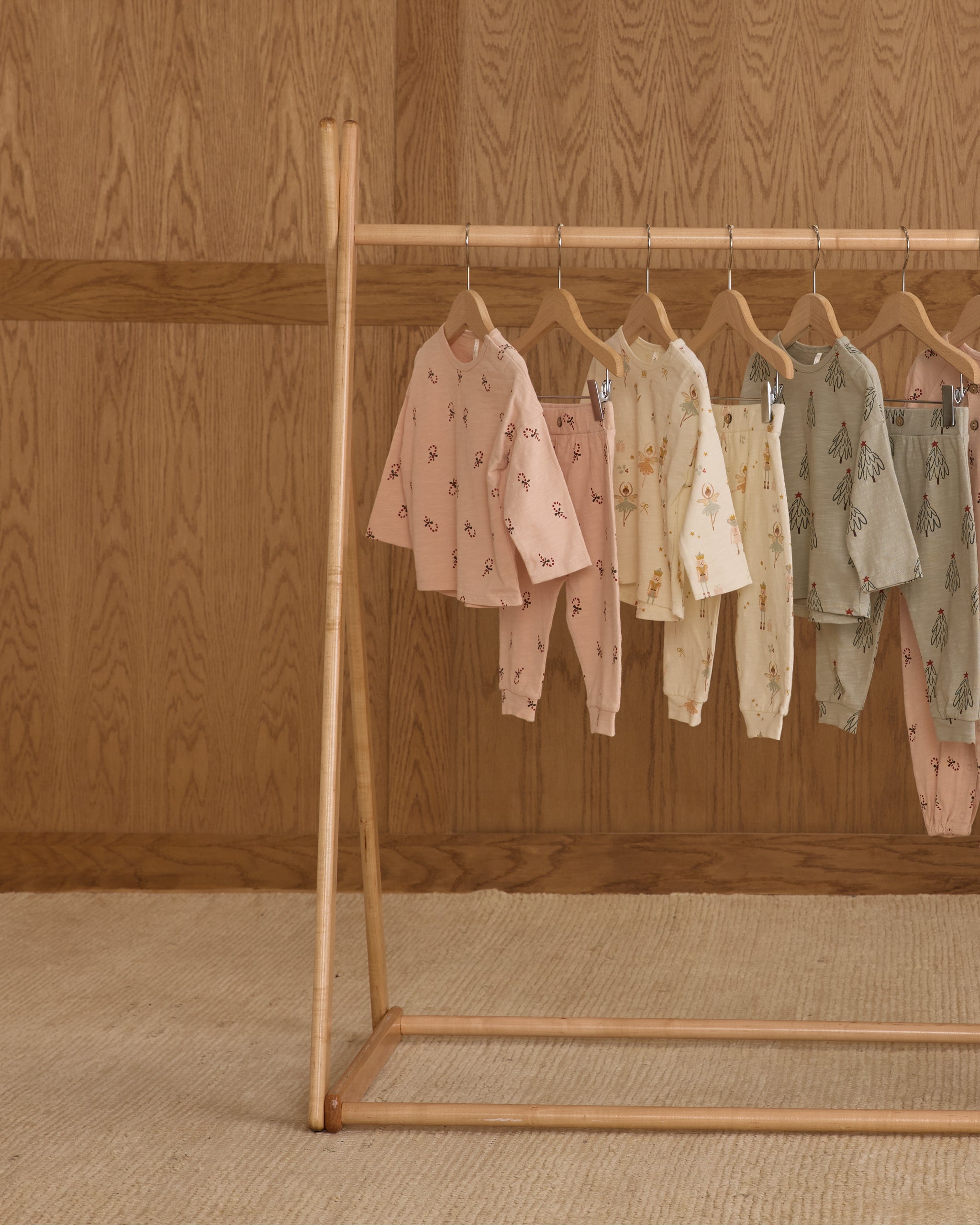 Long Sleeve Tee + Pant Set || Candy Canes - Rylee + Cru | Kids Clothes | Trendy Baby Clothes | Modern Infant Outfits |