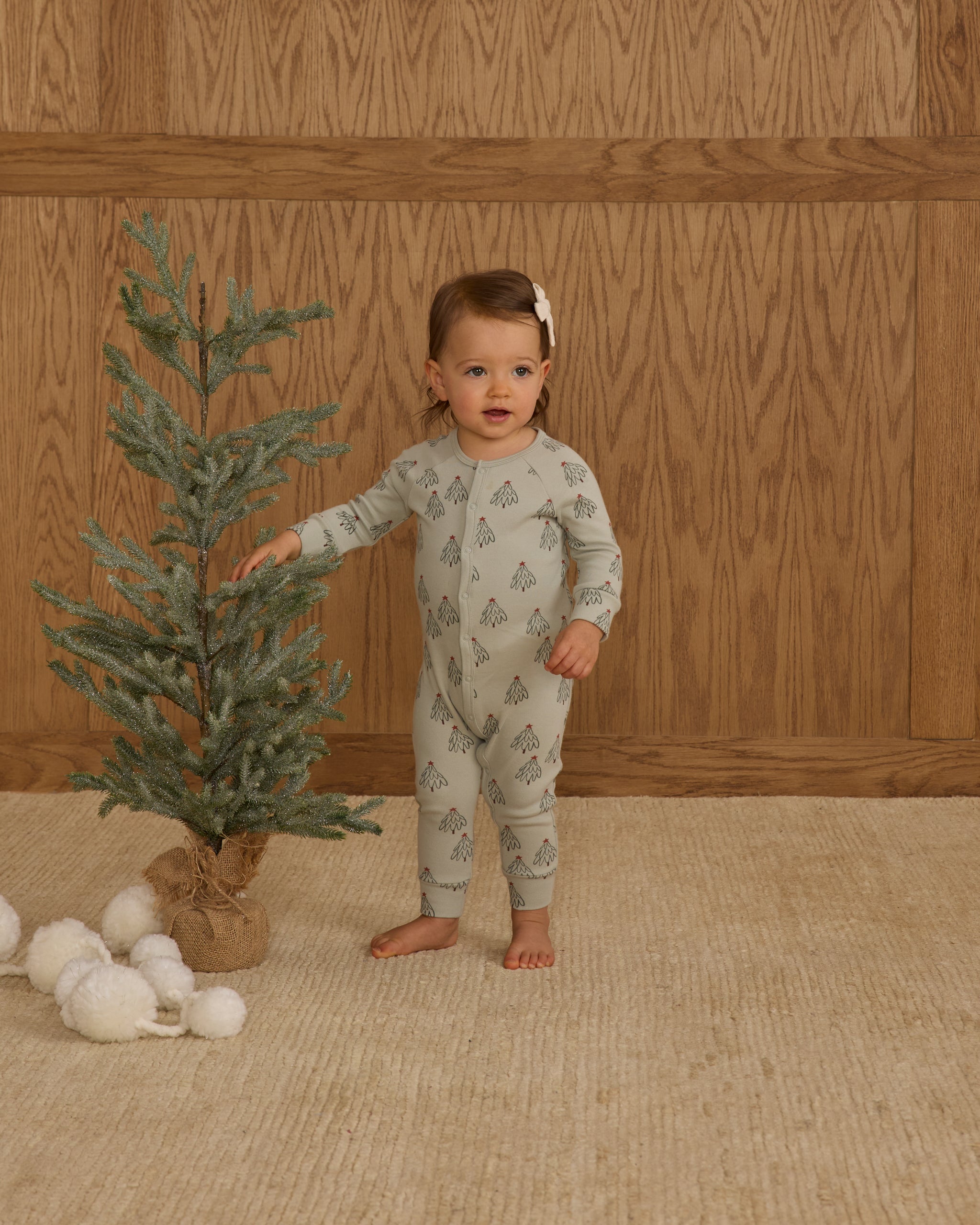 Organic Long John Pajamas || Trees - Rylee + Cru | Kids Clothes | Trendy Baby Clothes | Modern Infant Outfits |